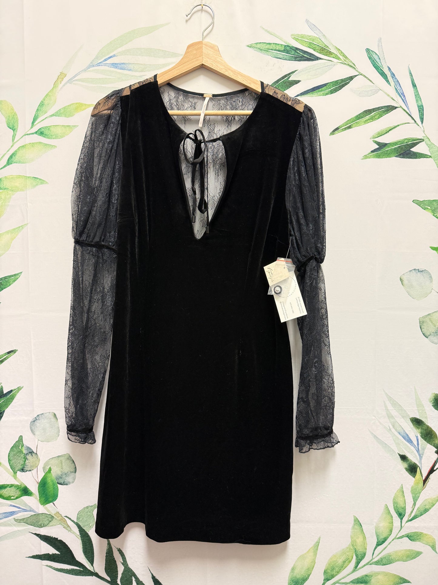 Free People Midnight Hour Mini Dress (L)