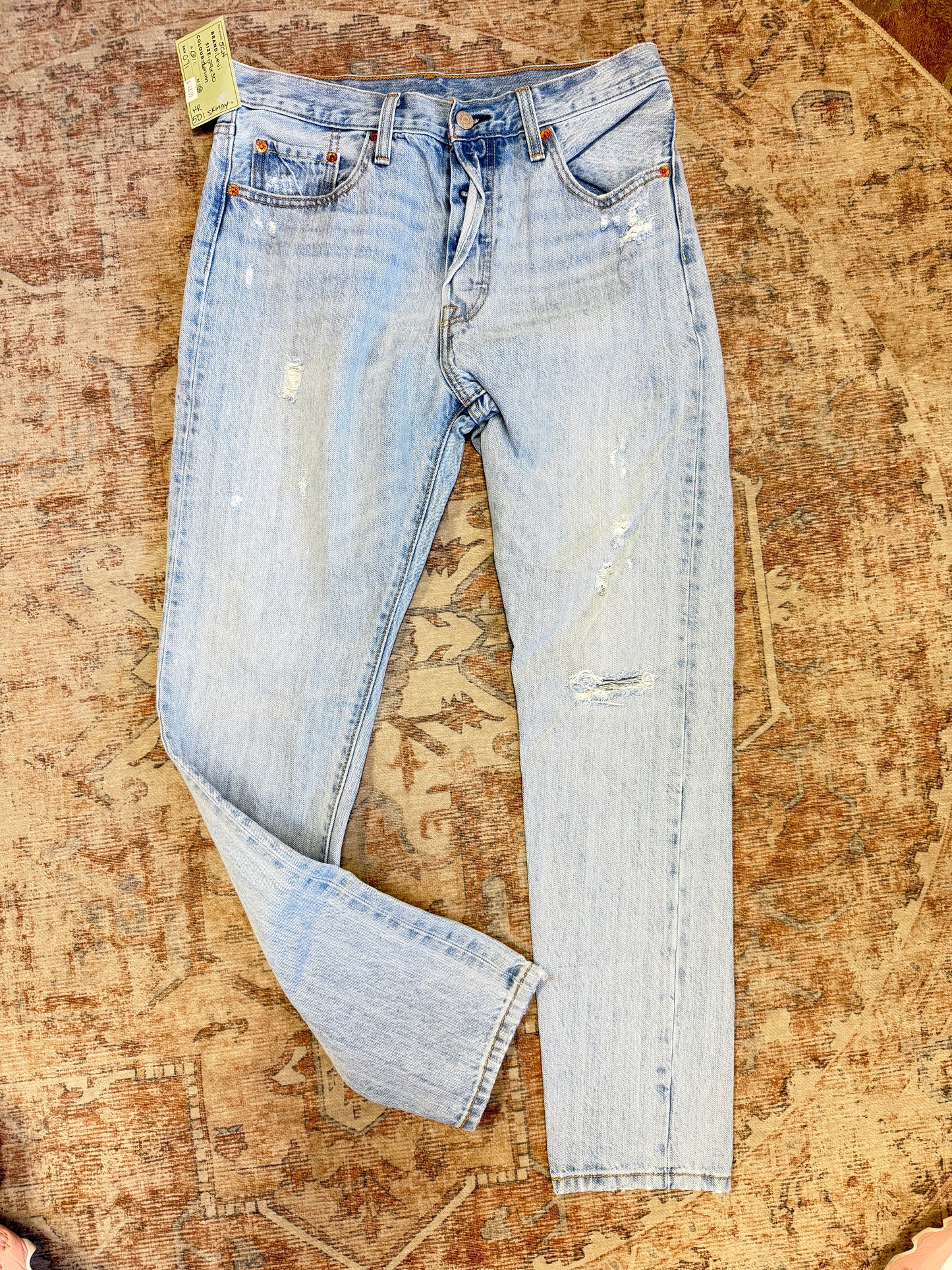 Levi 501 Skinny HR Jeans (29x30)