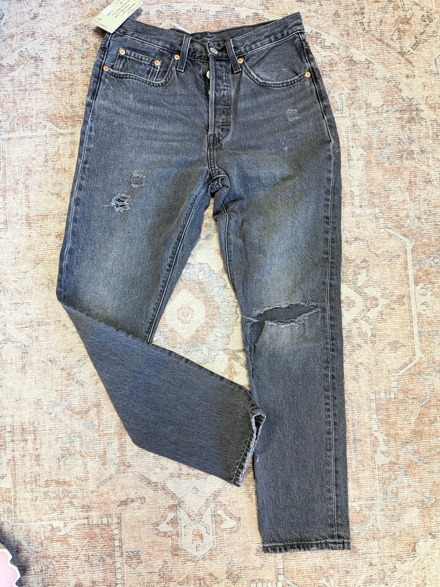Levi 501 Skinny HR Jeans (26x28)