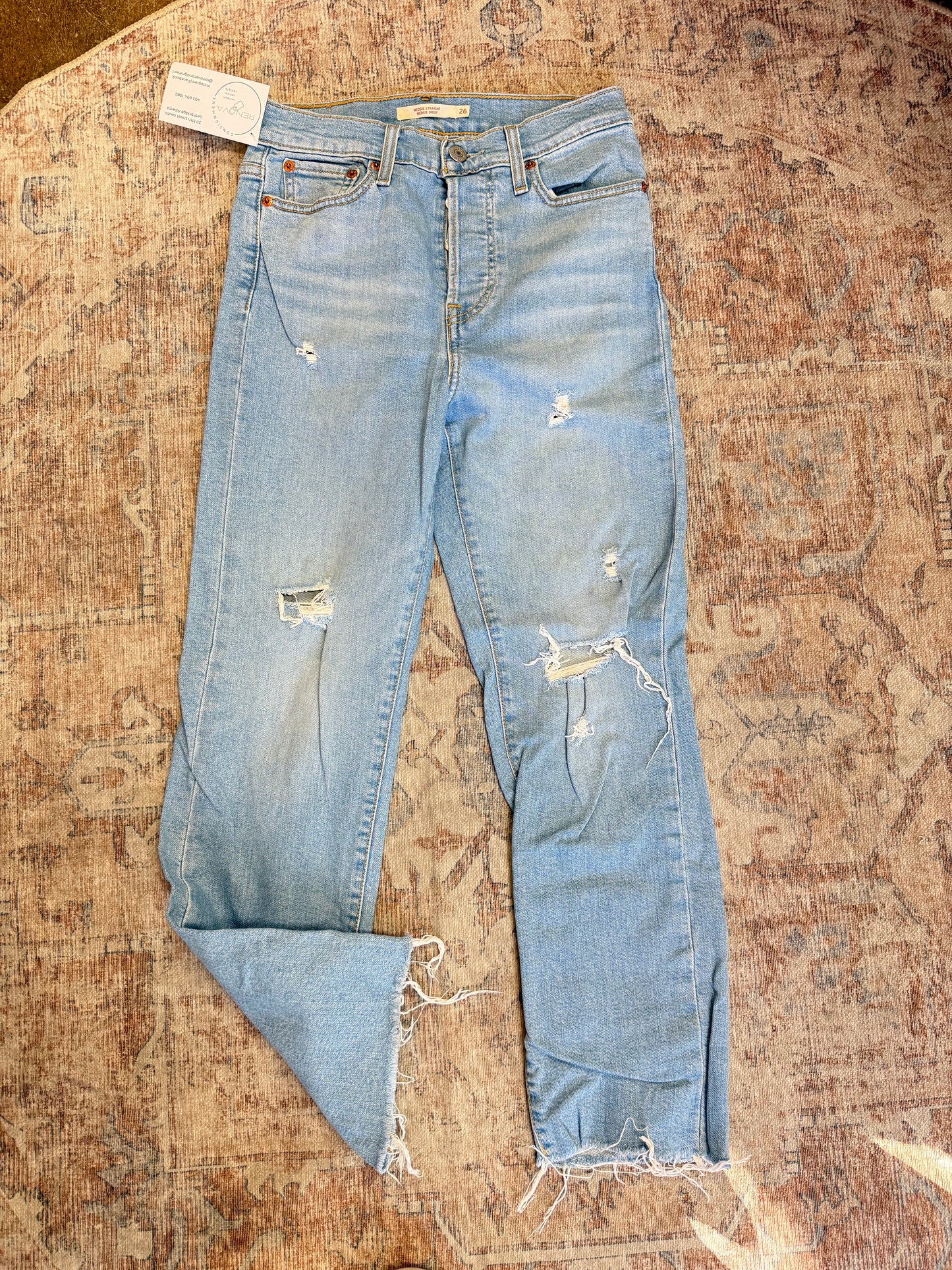 Levi Wedgie Straight HR Jeans (26x26)