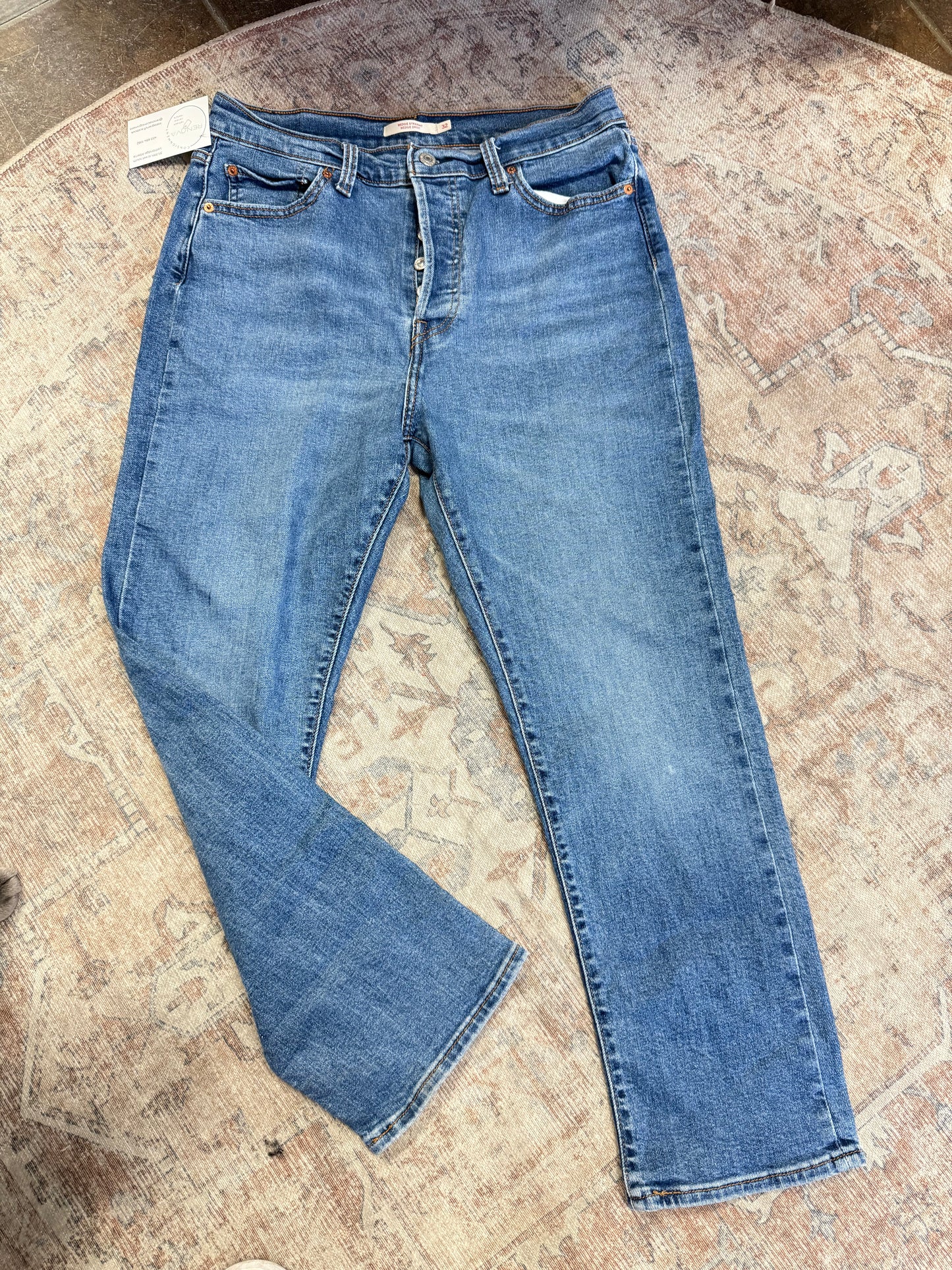 Levi Wedgie Straight HR Jeans (32x28)