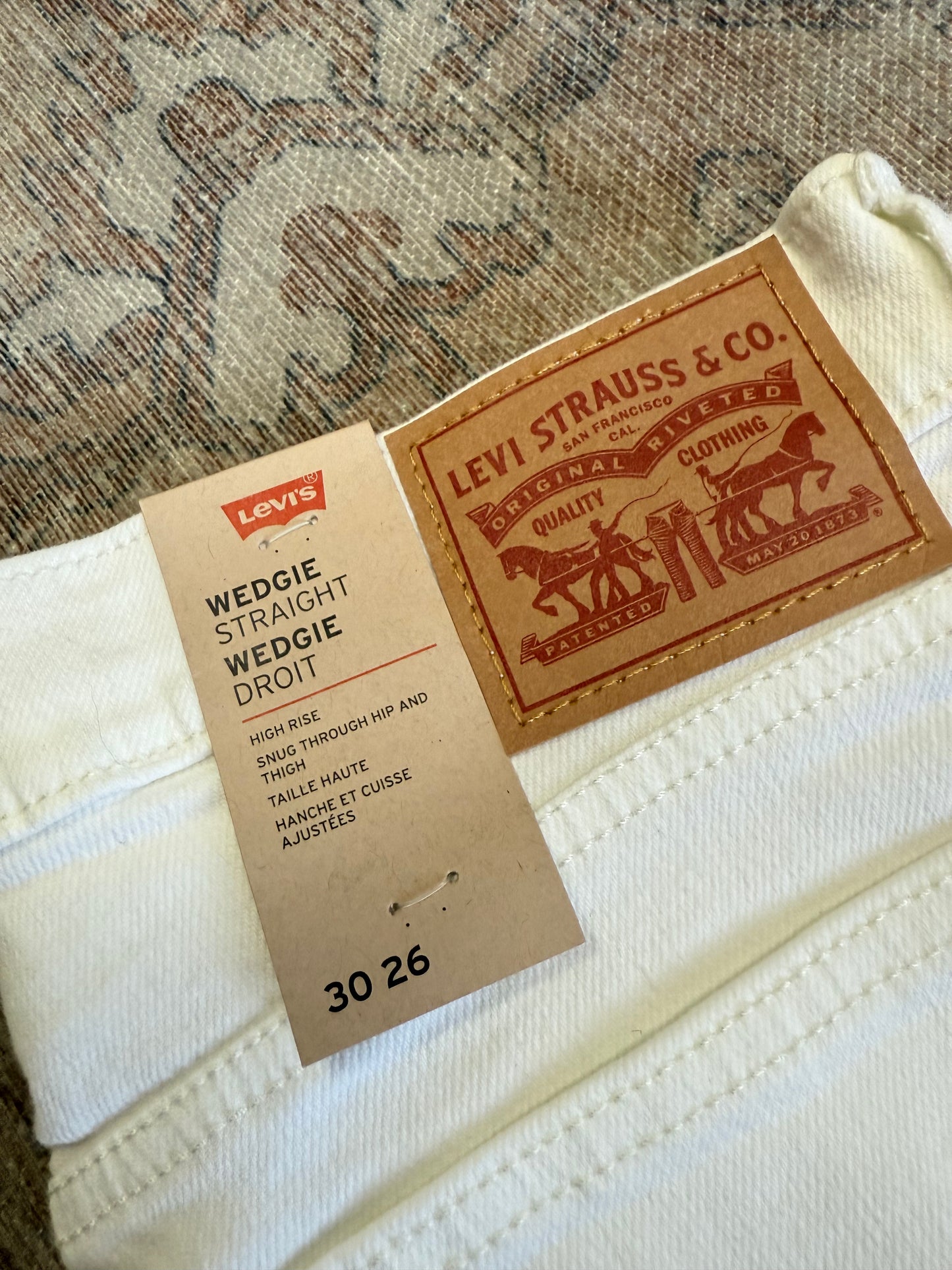 Levi Wedgie Straight HR Jeans (30x26)