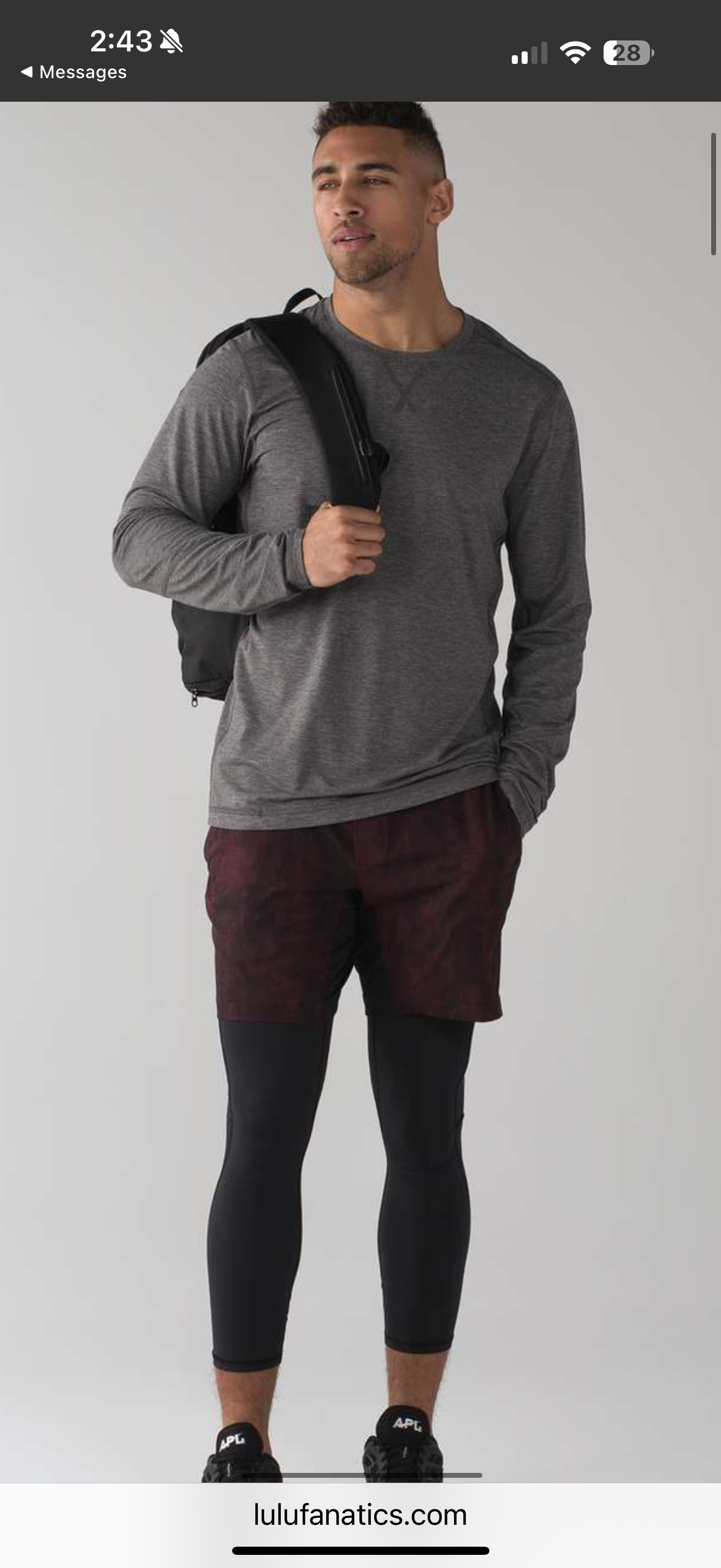 Lululemon THE Short Linerless 9” (M)