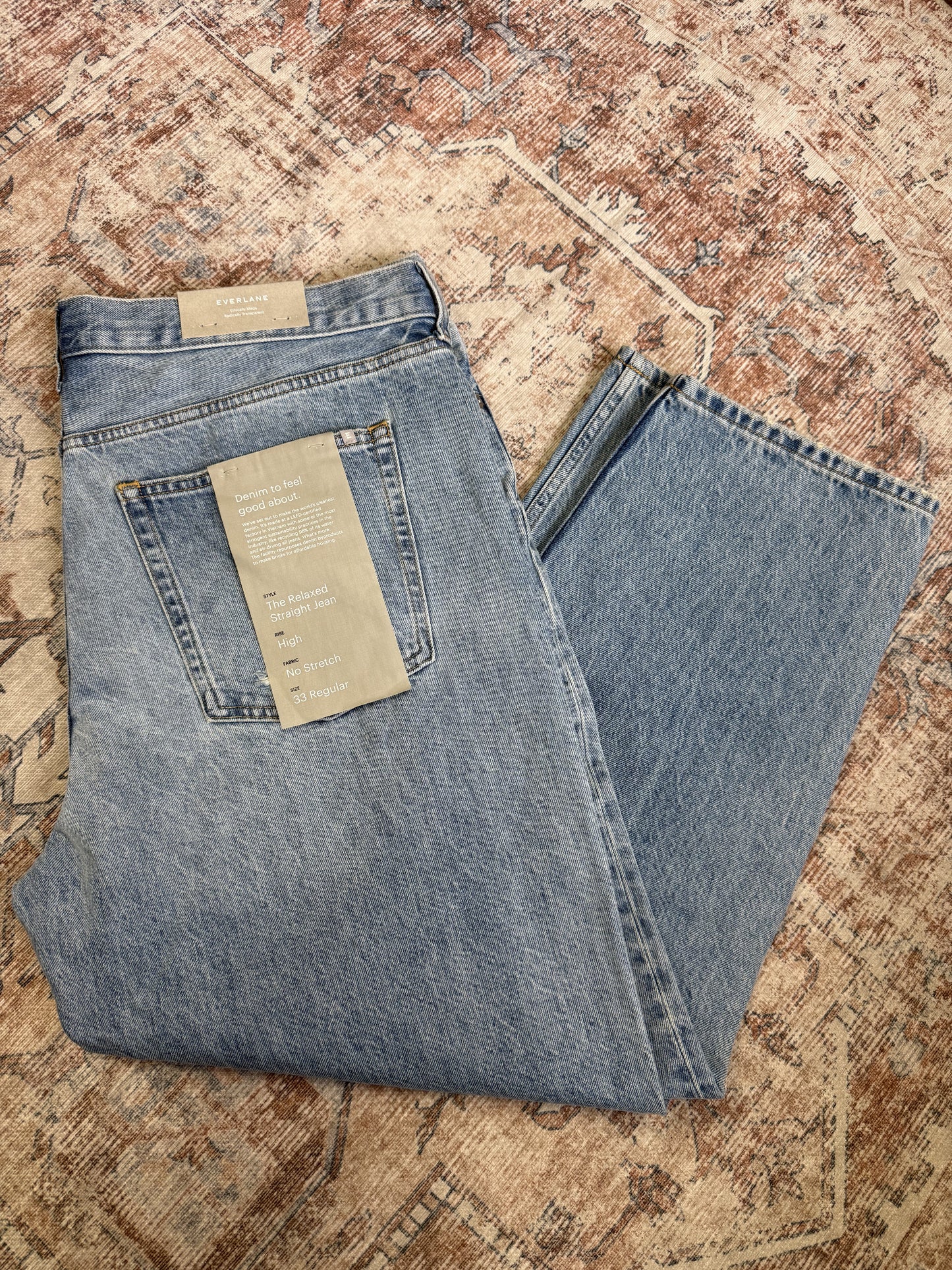 Everlane Rigid Slouch Relaxed HR Jeans (33x27)