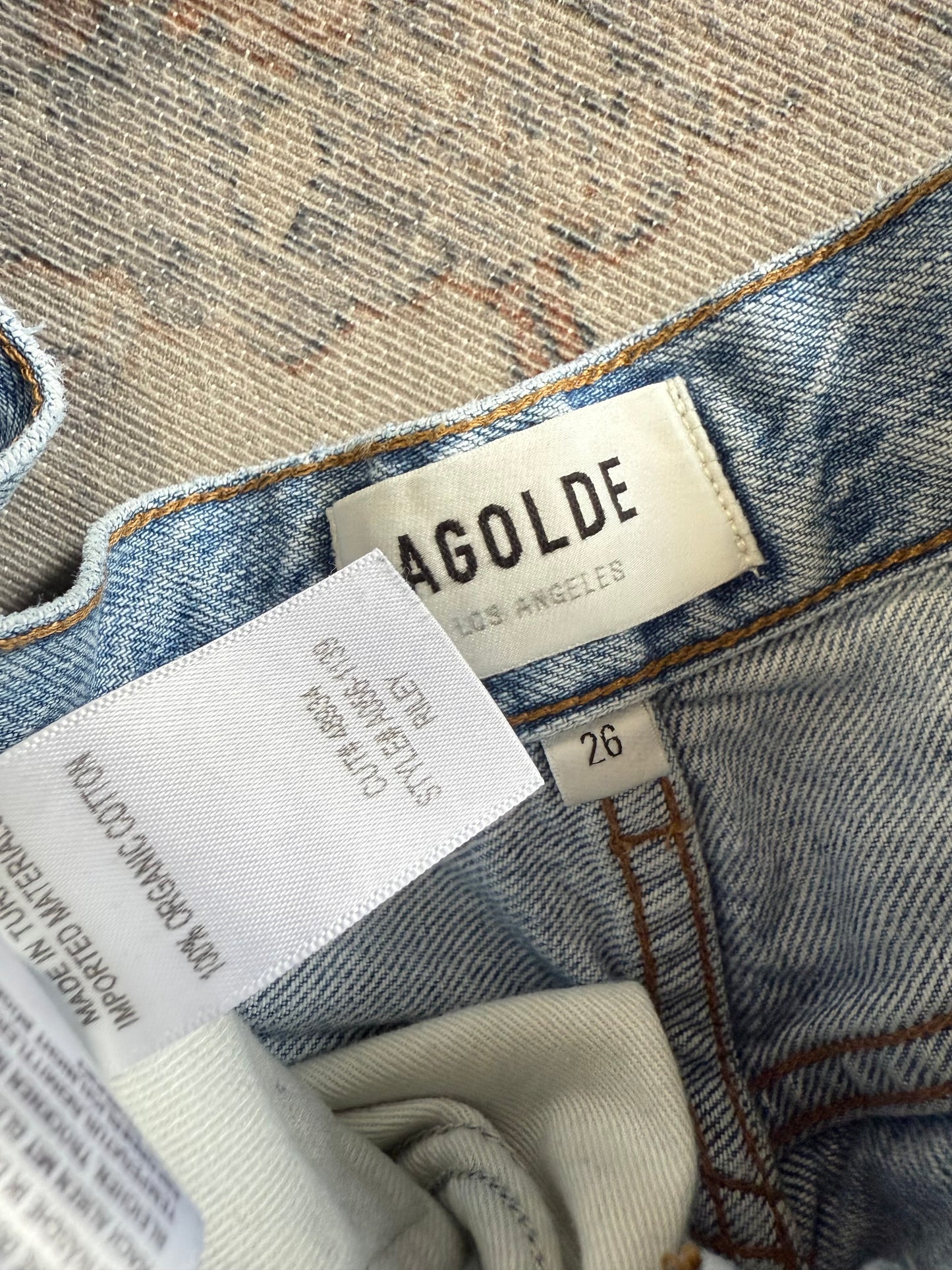 Agolde Riley Straight HR Jeans (26x27)