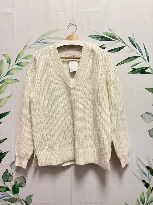 Gentle Fawn Oversized V Neck Sweater (XS)