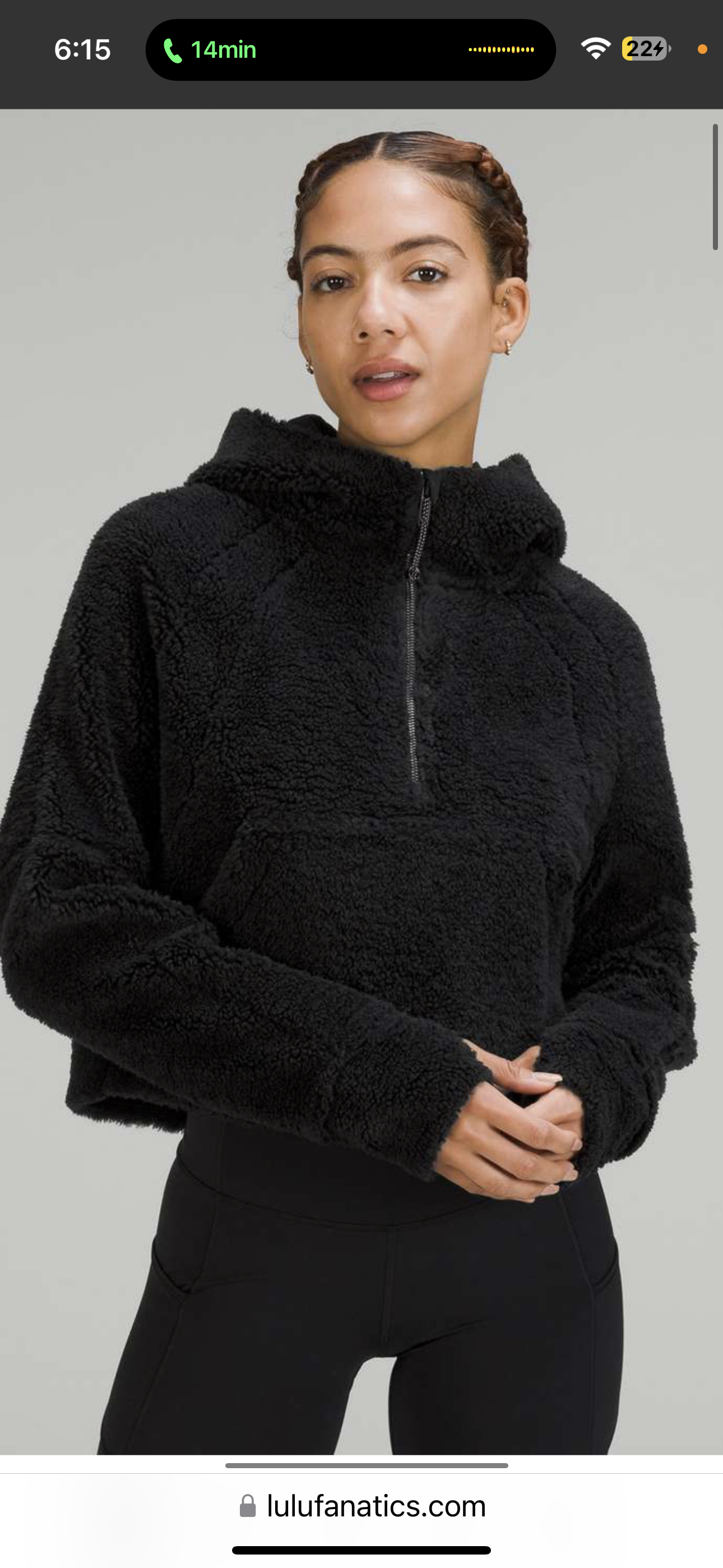 Lululemon Scuba Oversized 1/2 Zip Sherpa (xs/s)