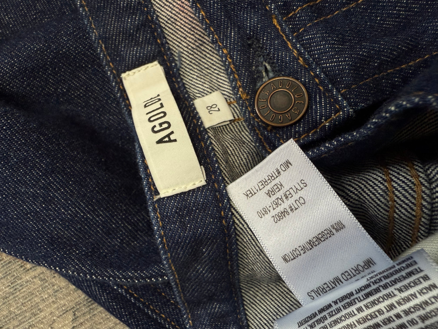 Agolde Kiera Low Baggy Jeans (28x32)