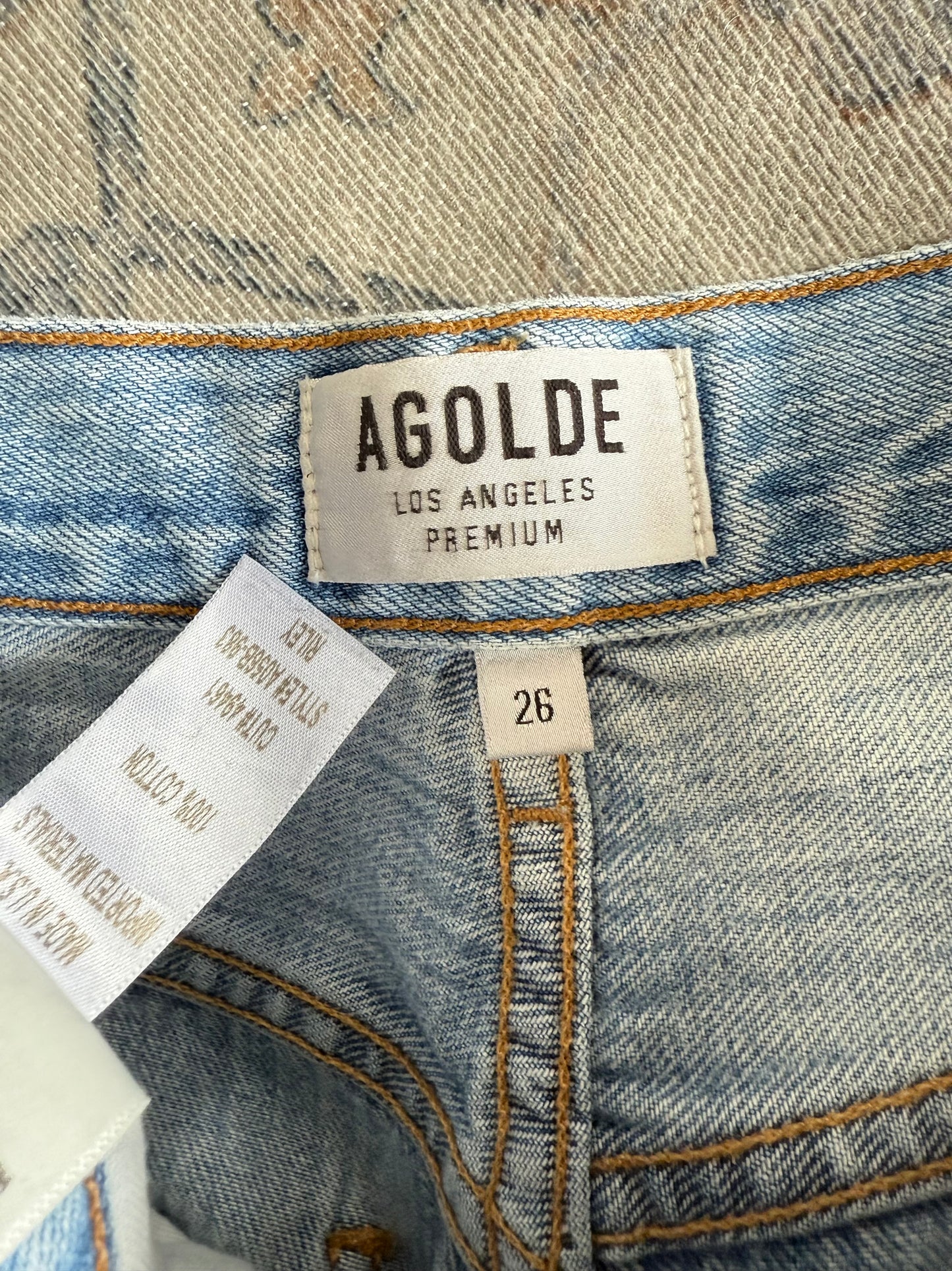 Agolde Riley Straight HR Jeans (26x26)