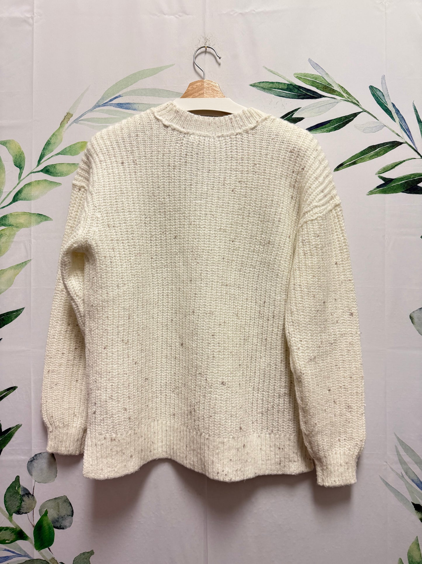 Gentle Fawn Oversized V Neck Sweater (XS)