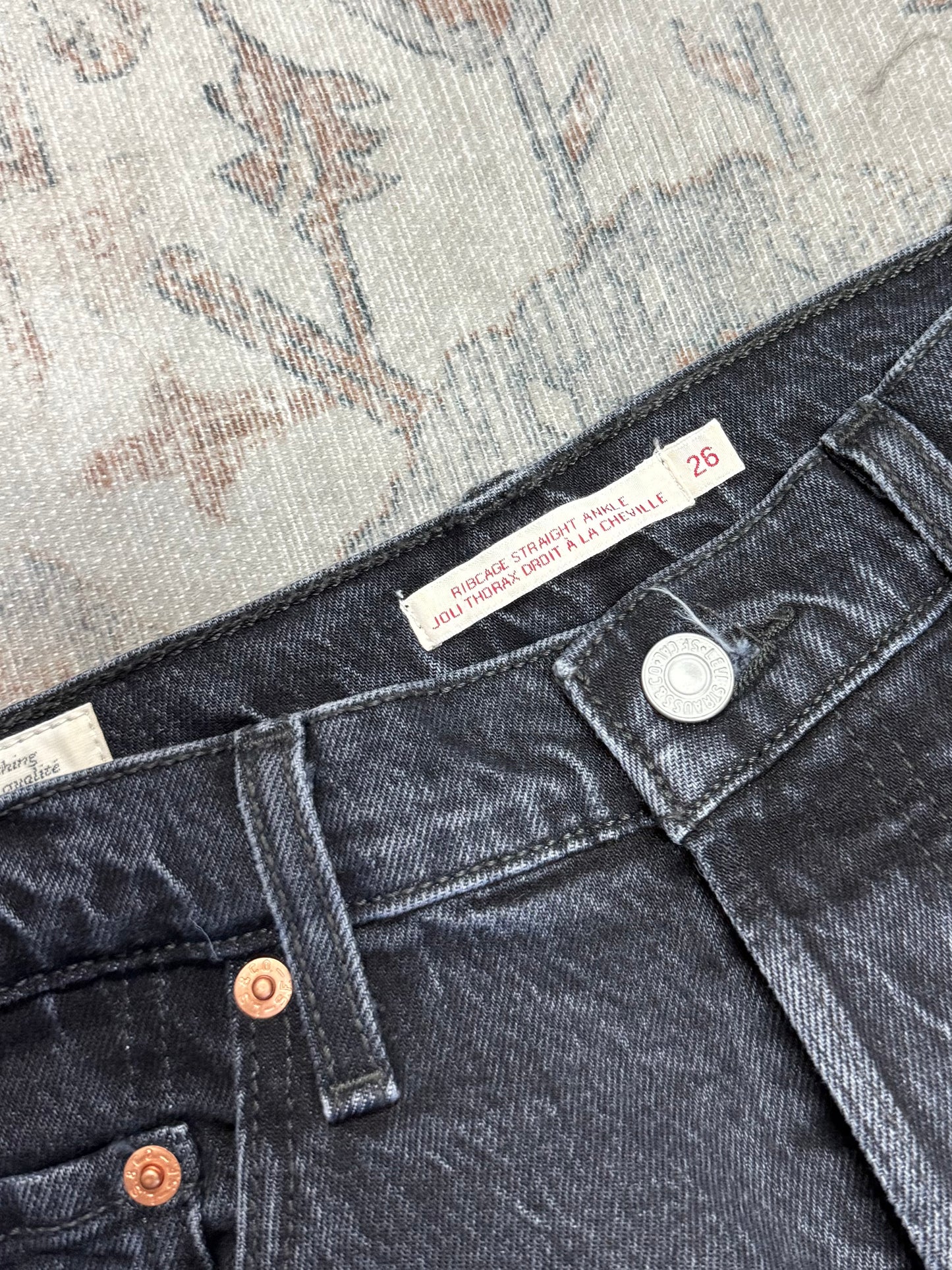 Levi’s Ribcage Straight Ankle HR Jeans (26x27)