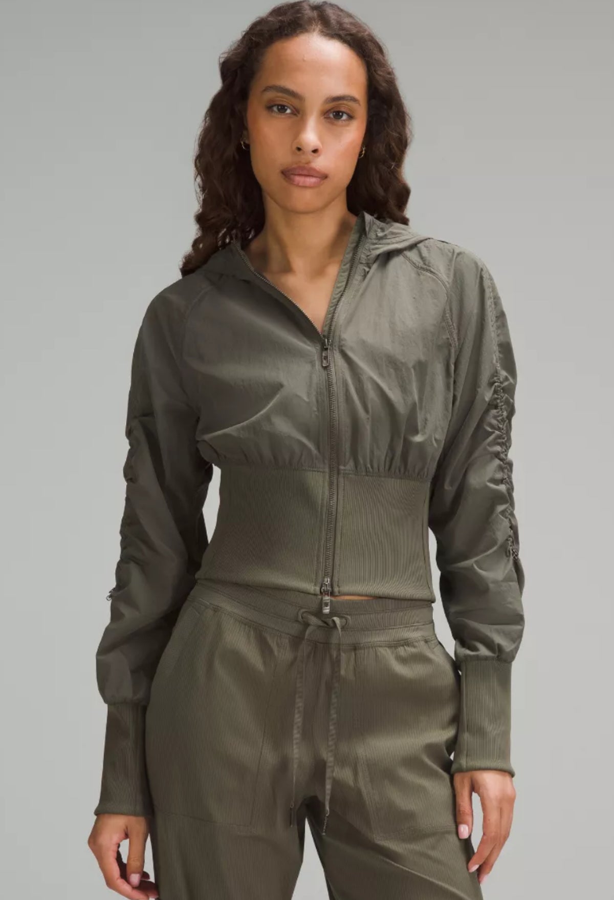 Lululemon Ruched Ribbed Waist Jacket (M)
