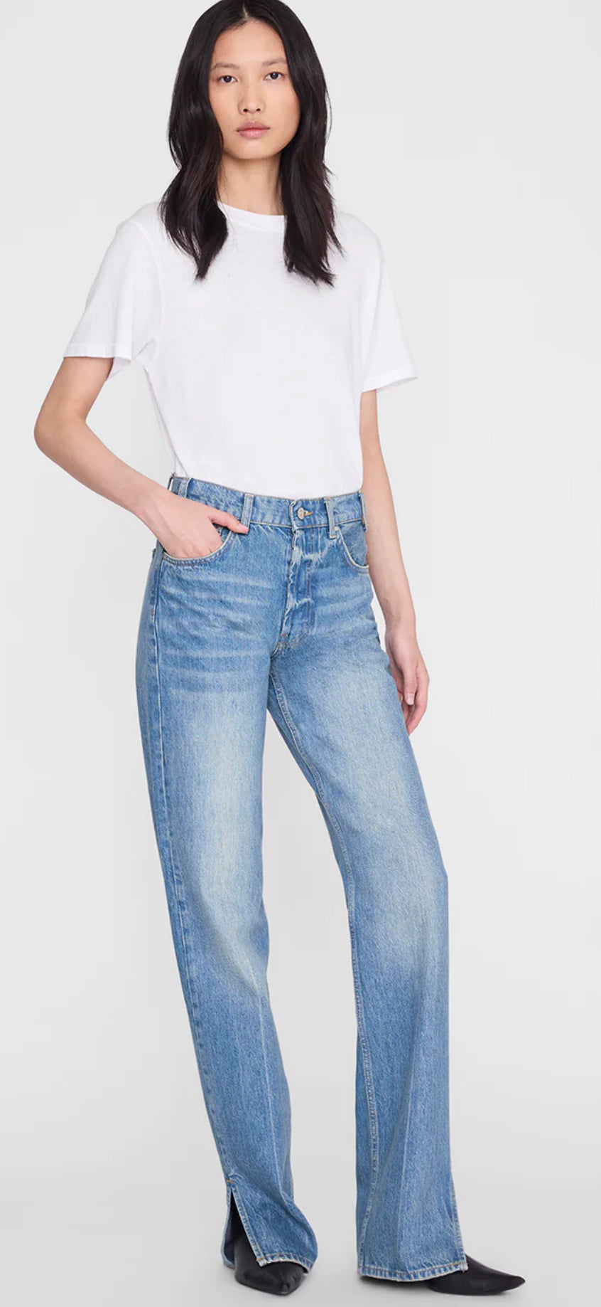 Anine Bing Roy Relaxed HR Jeans (28x34)