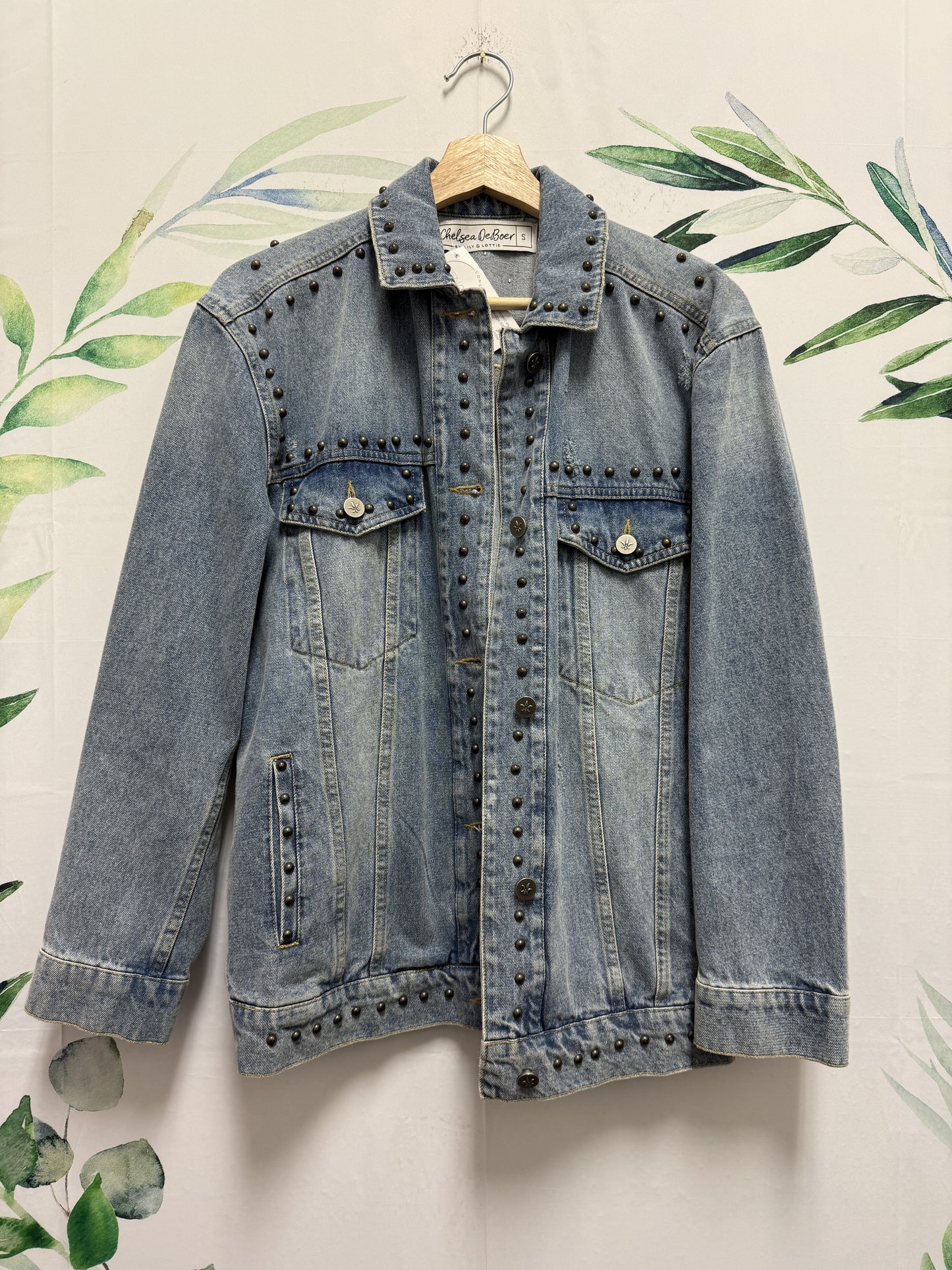 Chelsea DeBoer Studded Denim Jacket (S)