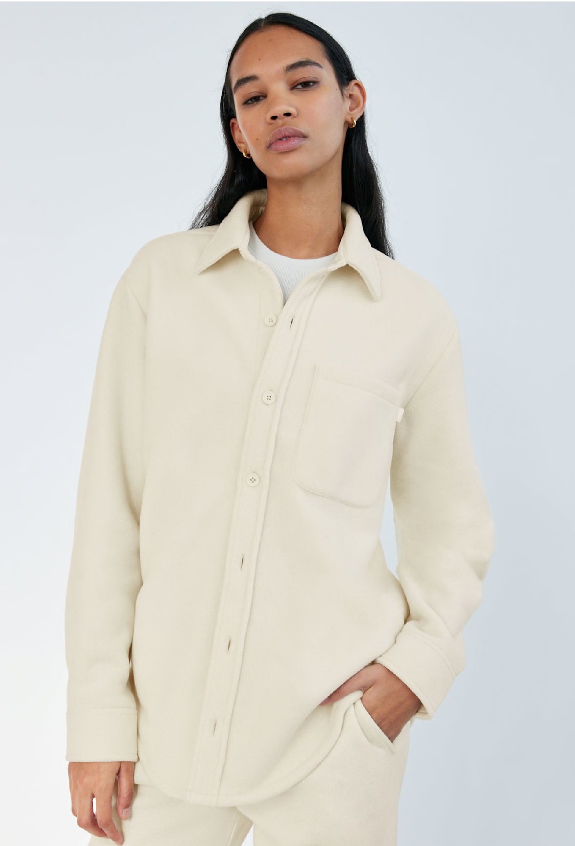Aritzia TNA Polar Shacket (3 = L/XL)