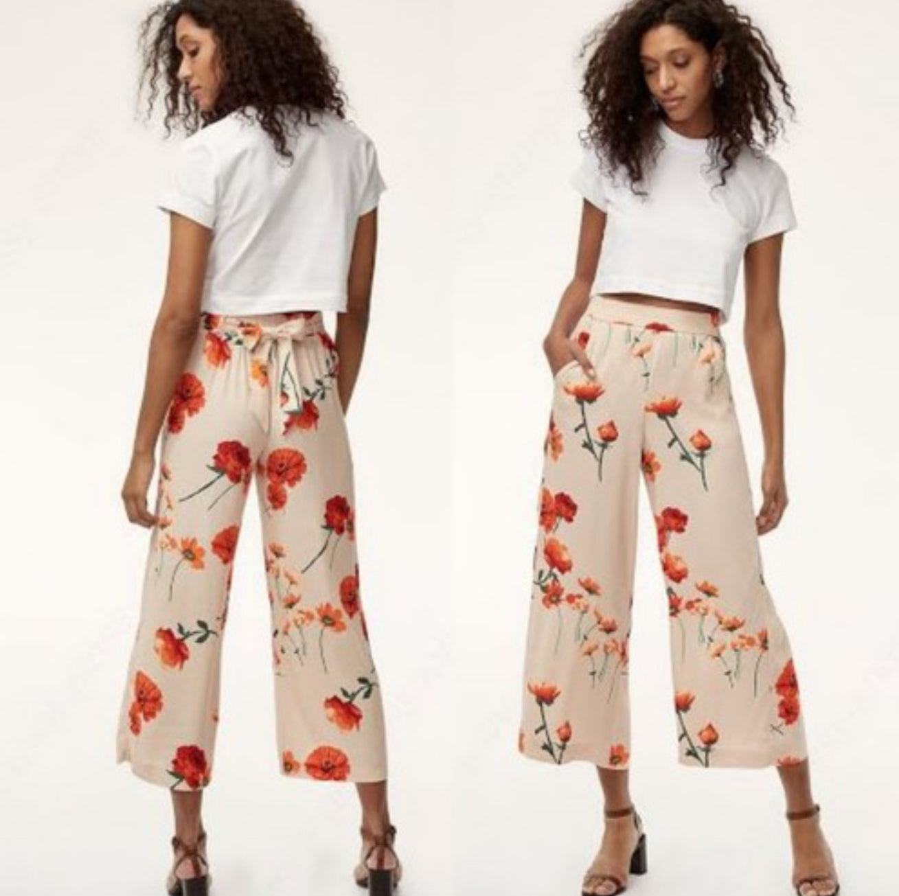 Aritzia Wilfred Faun Wide Leg Pant (M)
