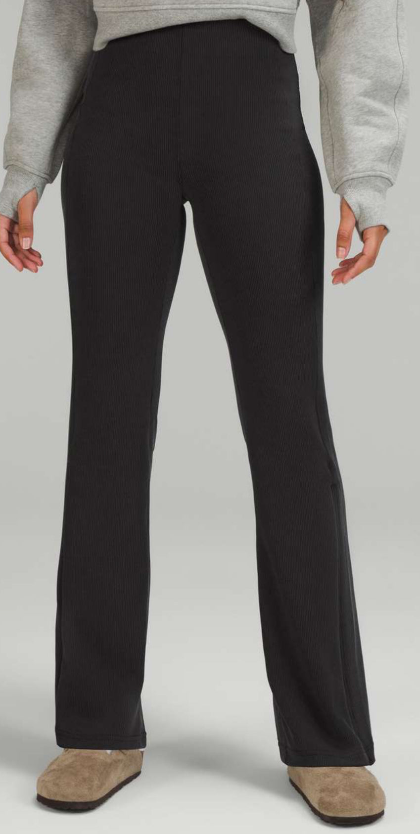 Lululemon Ribbed Softstreme Zip Flare HR Pant 32.5” (8)