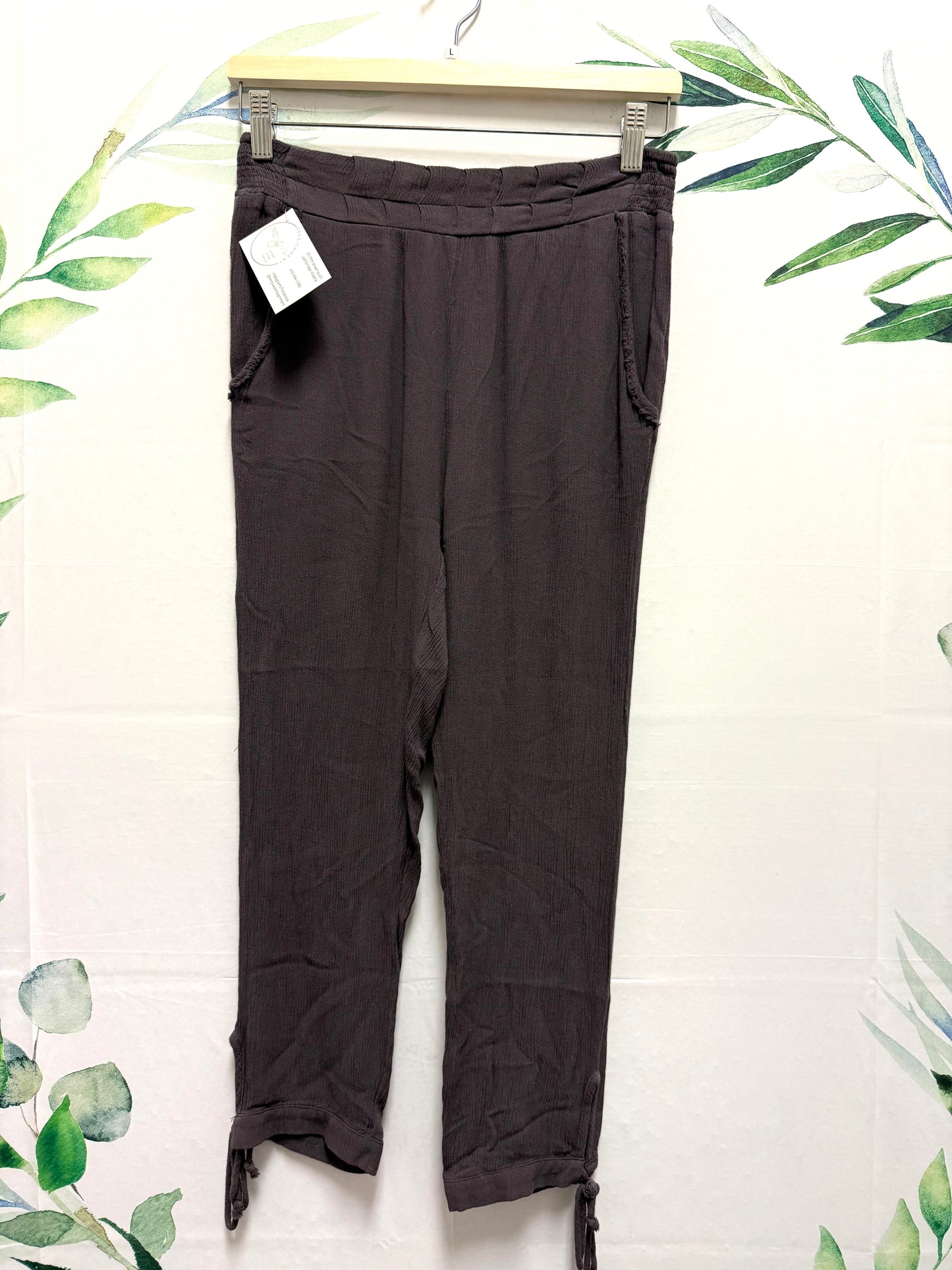 Gentle Fawn Tie Ankle Pant (L)