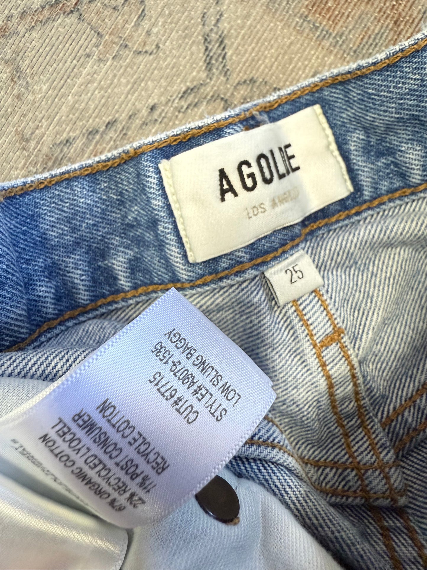 Agolde Low Slung Baggy Jeans (25x31)