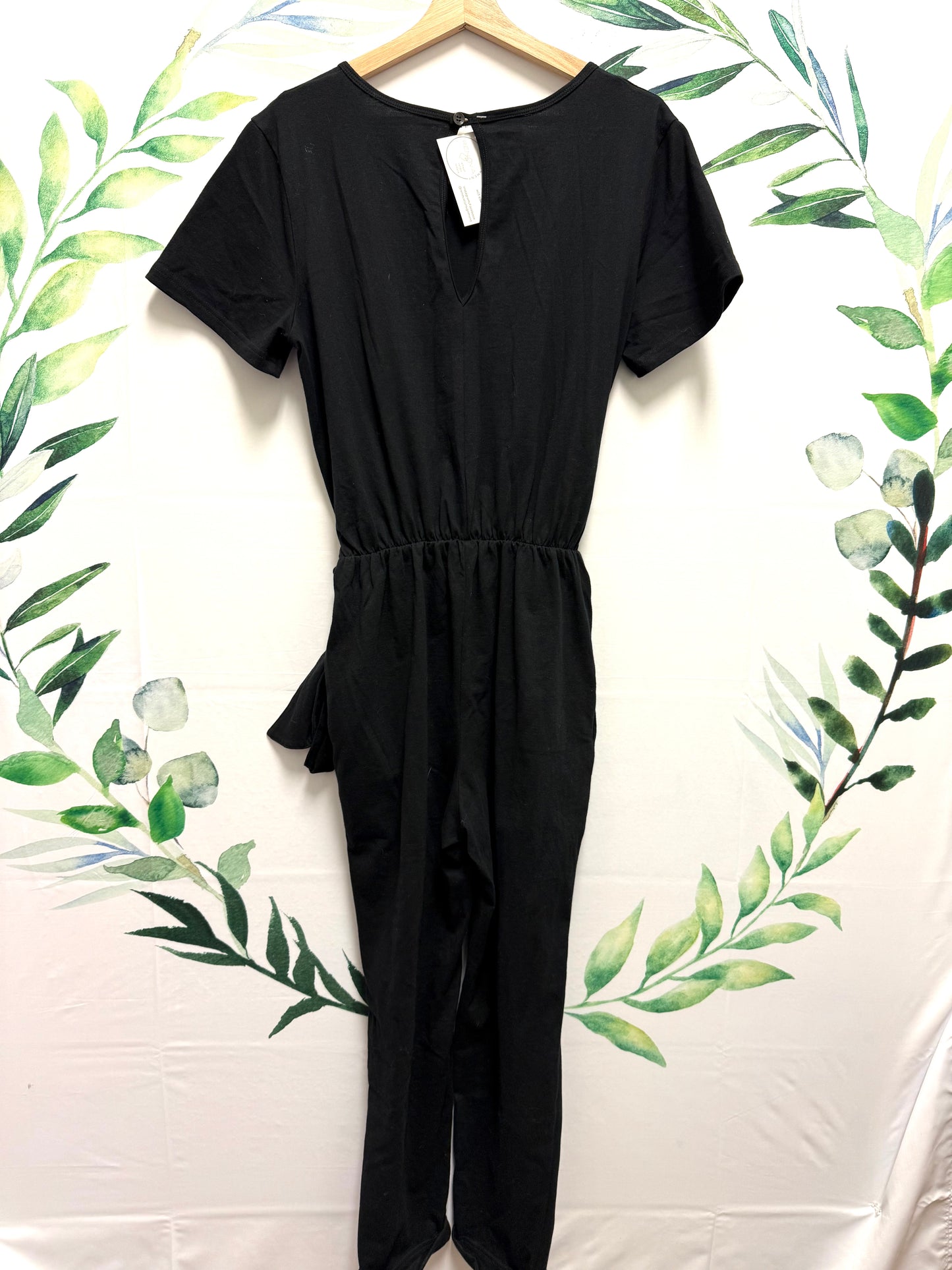 Smash & Tess Short Sleeve Tie Jumpsuit (XS)