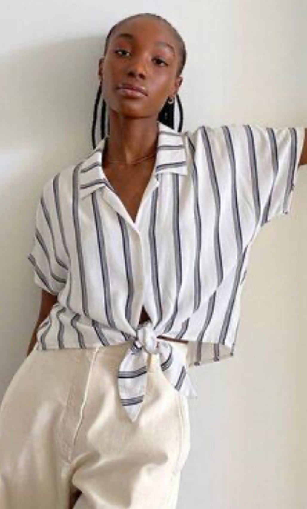 Aritzia Wilfred The Tie Front Blouse (S)