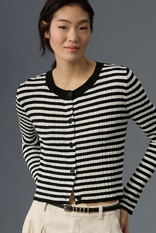 Anthropologie Maeve Sheer Cardigan Sweater (L)