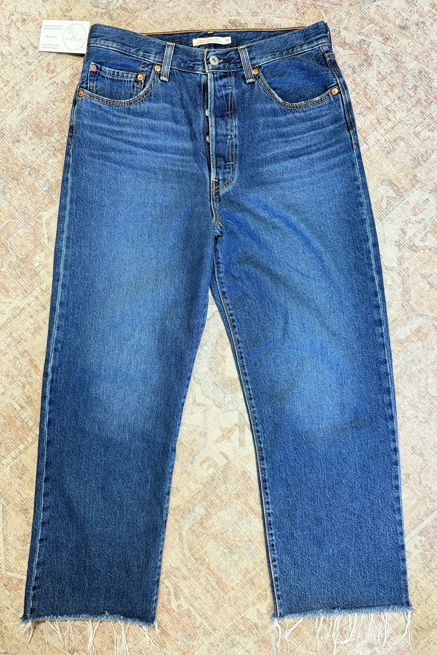 Levi’s Ribcage Straight Ankle HR Jeans (30x27)