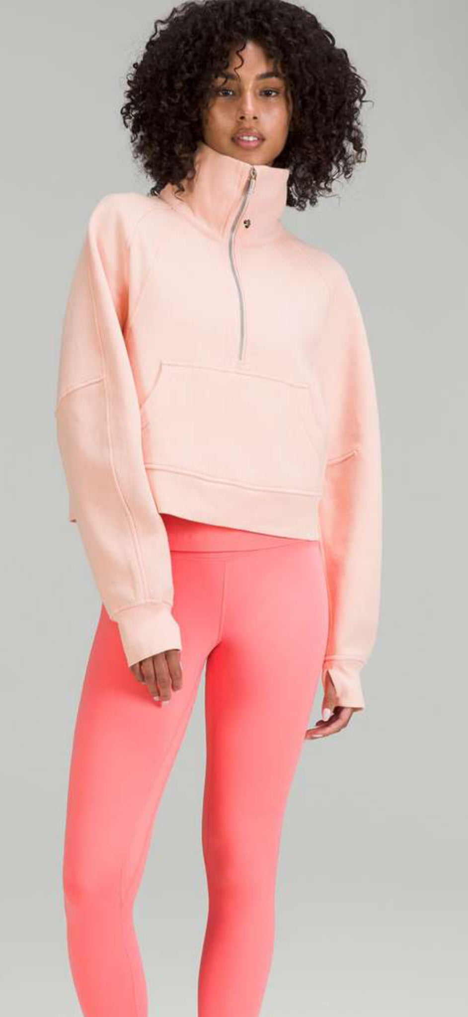 Lululemon Scuba Oversized Half Zip Funnel Hoodie (M/L)