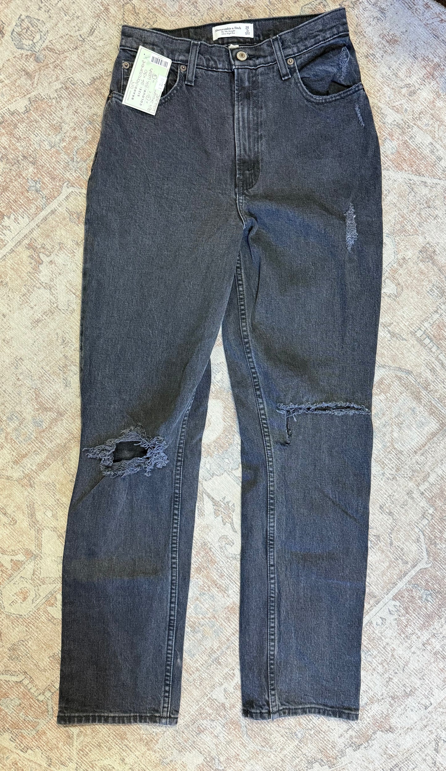 Abercrombie ‘90s Straight Ultra HR Jeans (26x30)