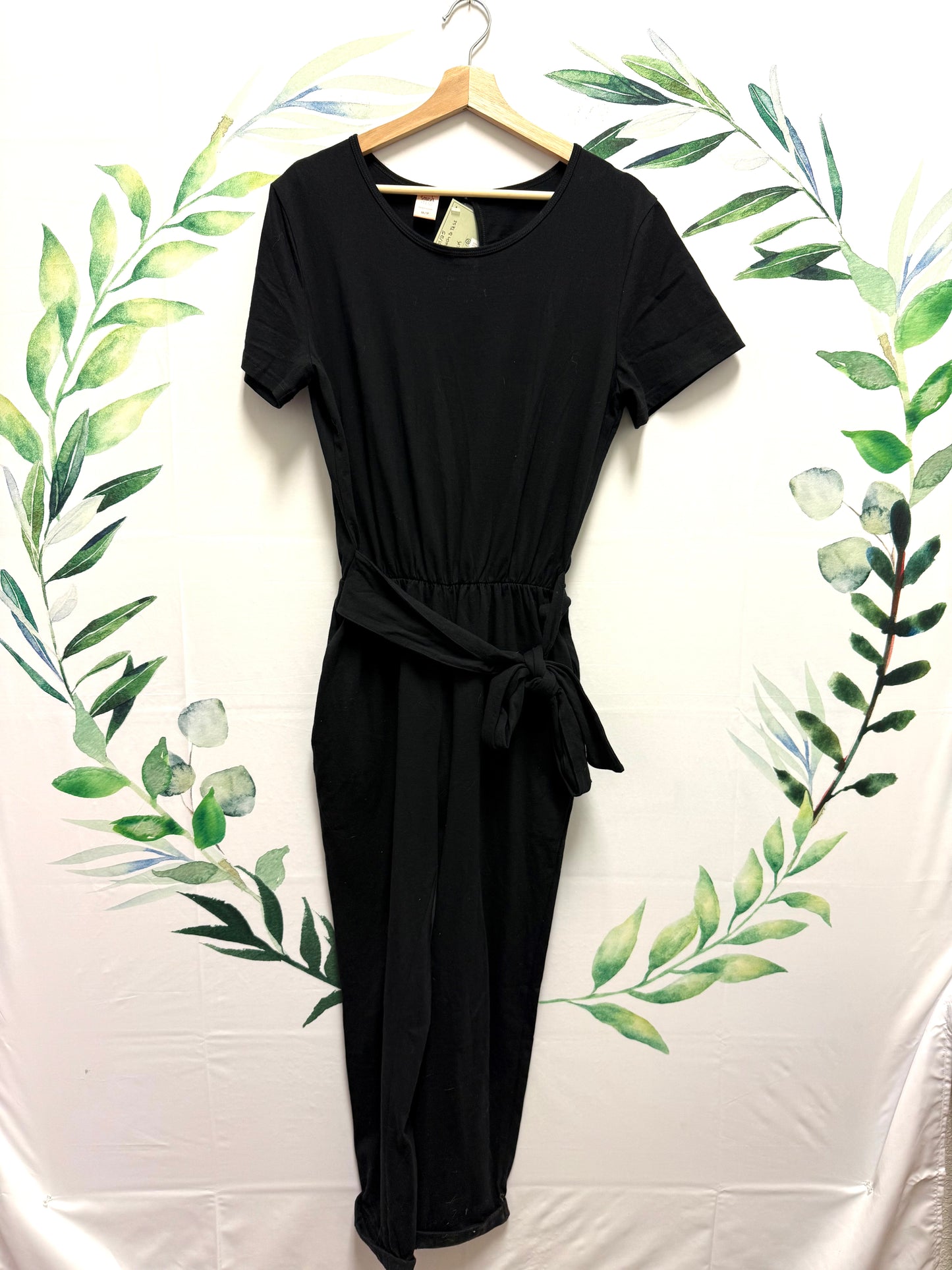 Smash & Tess Short Sleeve Tie Jumpsuit (XS)