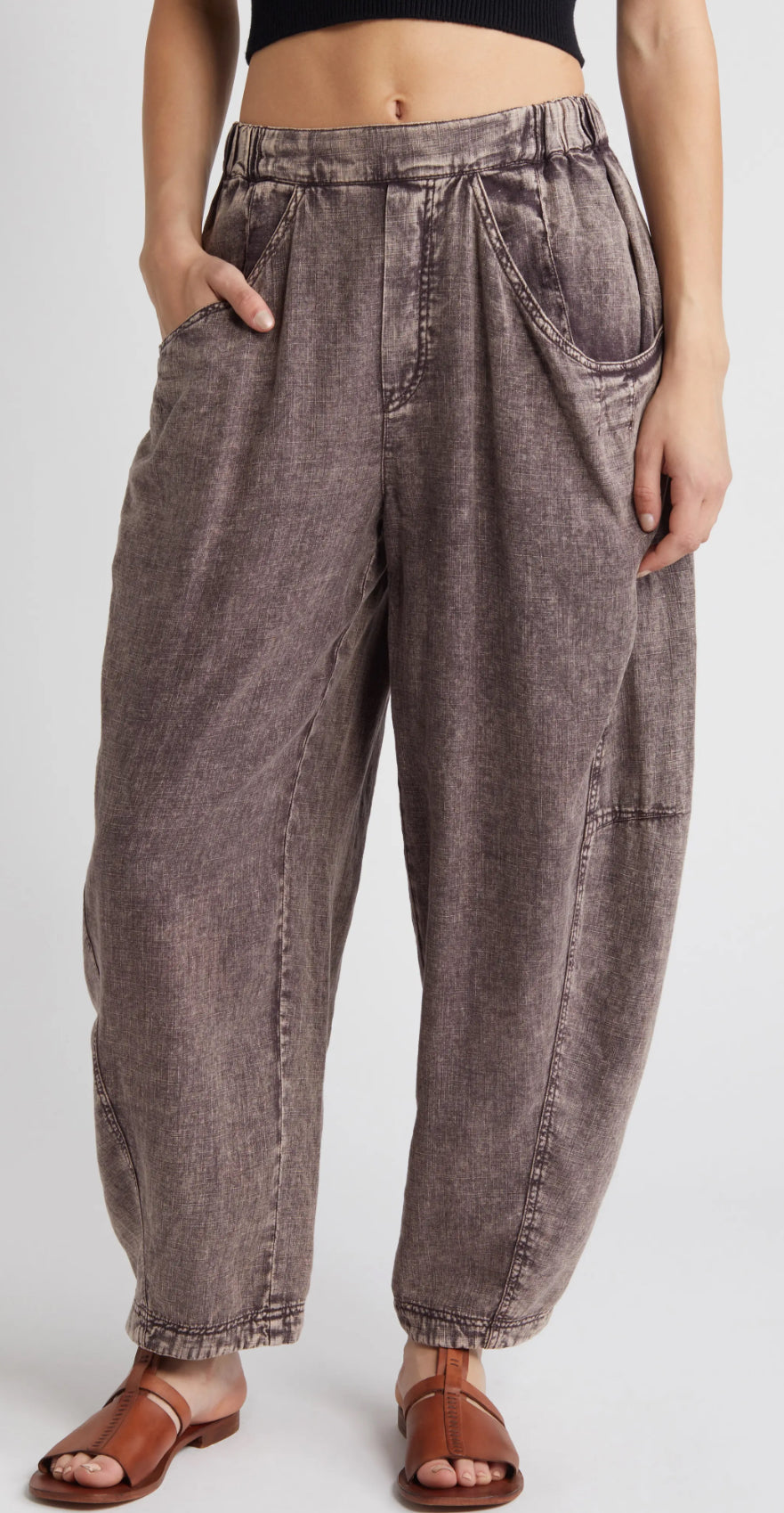 Free People High Road Barrel MR Pant 27” (XS)