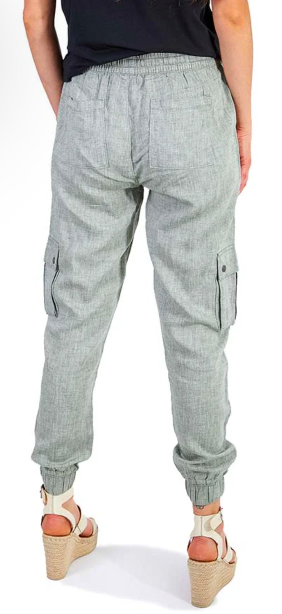 Silver Charlotte Cargo Jogger (S)