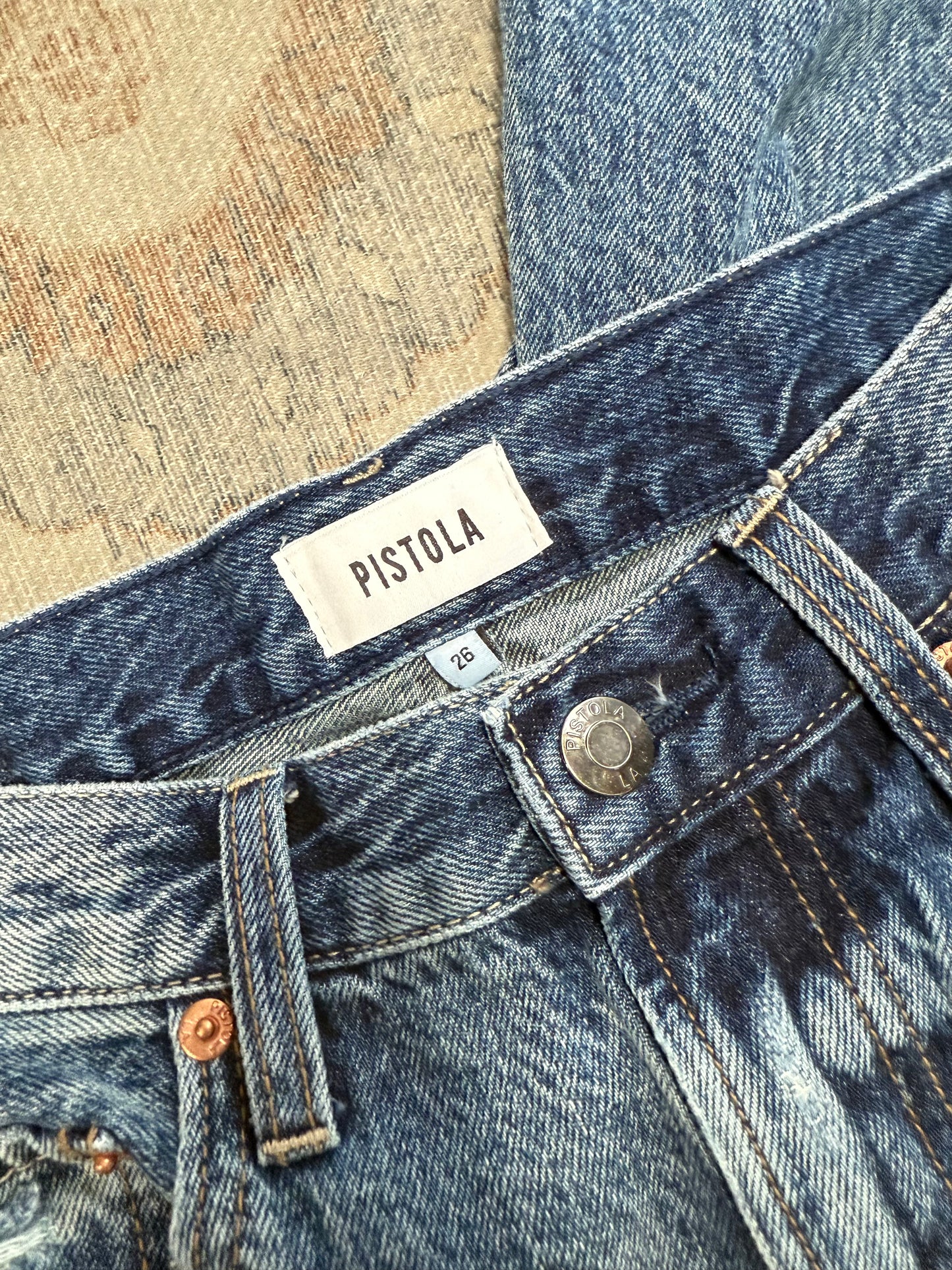 Pistola Lexi Relaxed Straight MR Jeans (26x30)