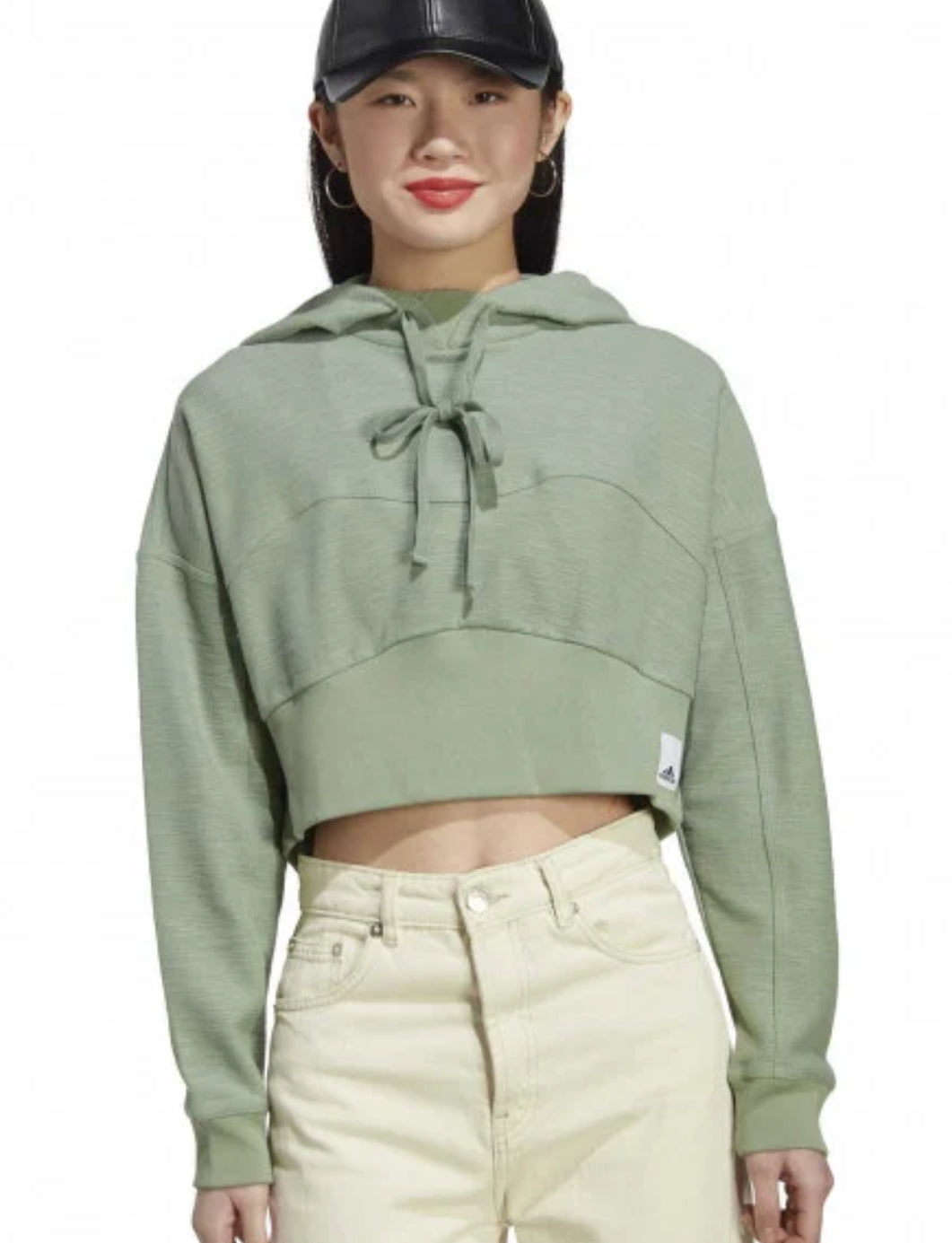Adidas Lounge Terry Crop Hoodie (S)