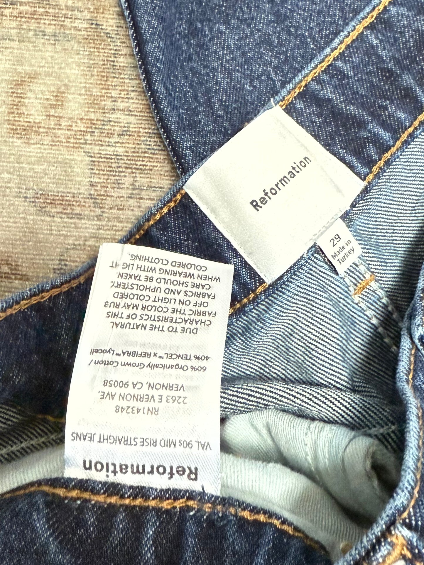 Reformation Val ‘90s Straight MR Jeans (29x32)
