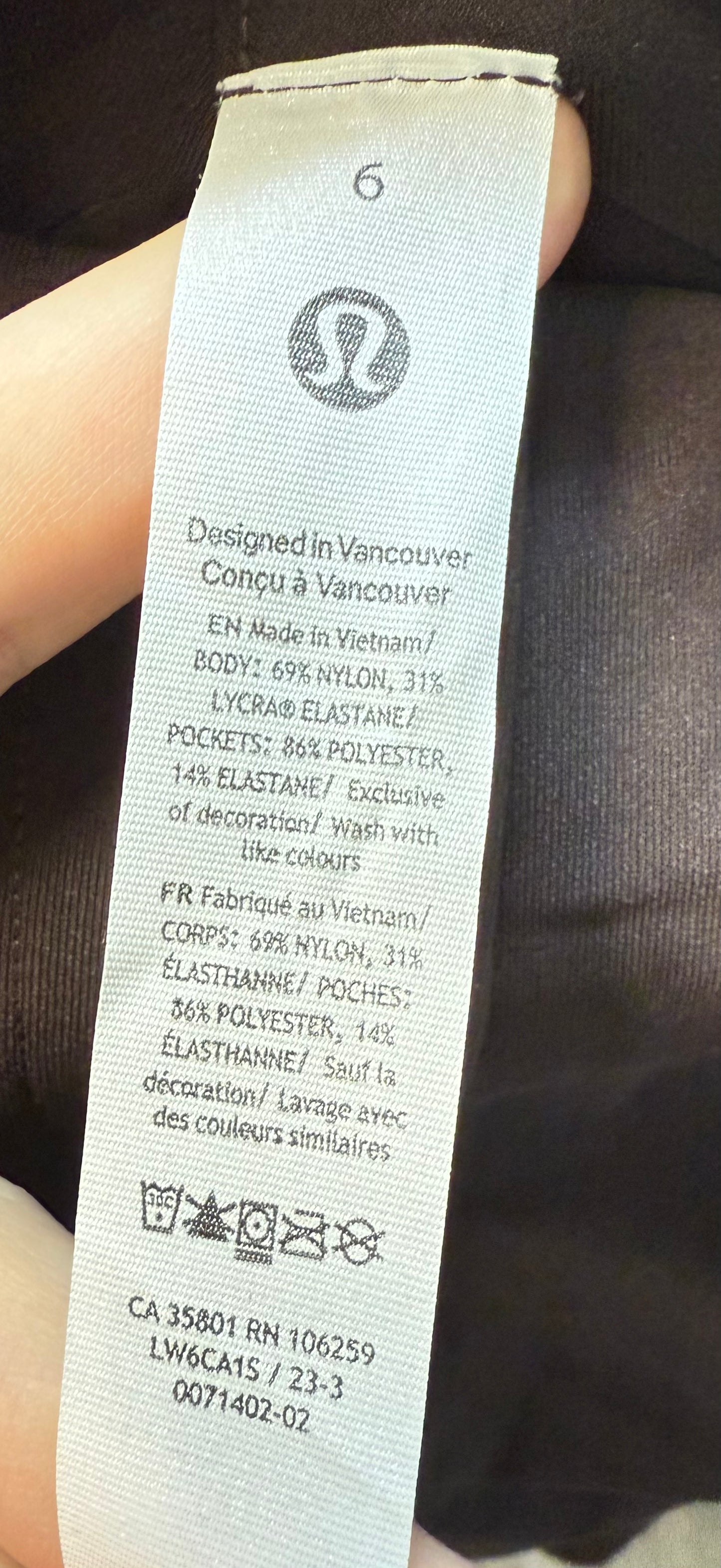 Lululemon Smooth Fit Pull On HR Pant 27” (6)