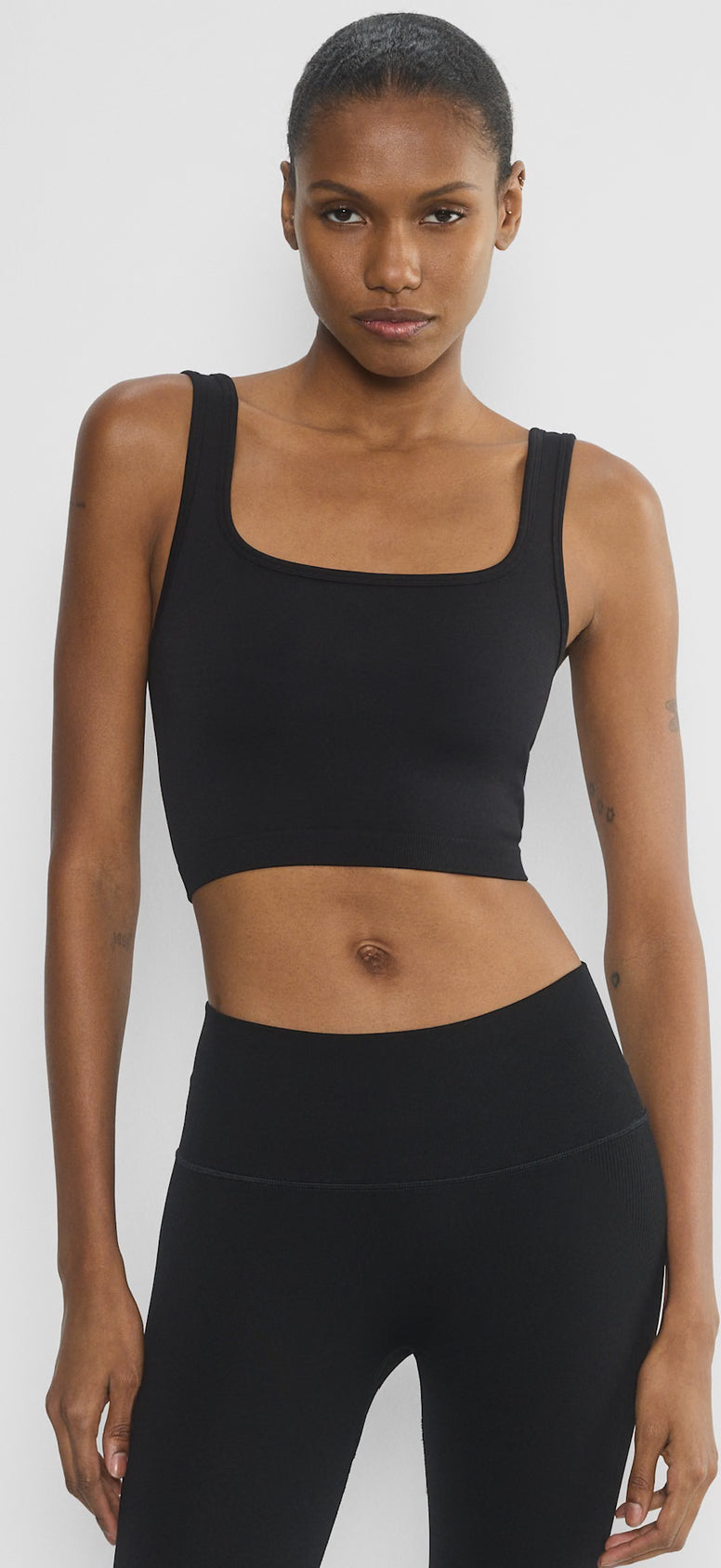 Aritzia TNA Bodygrip Squareneck Crop Tank (XS)