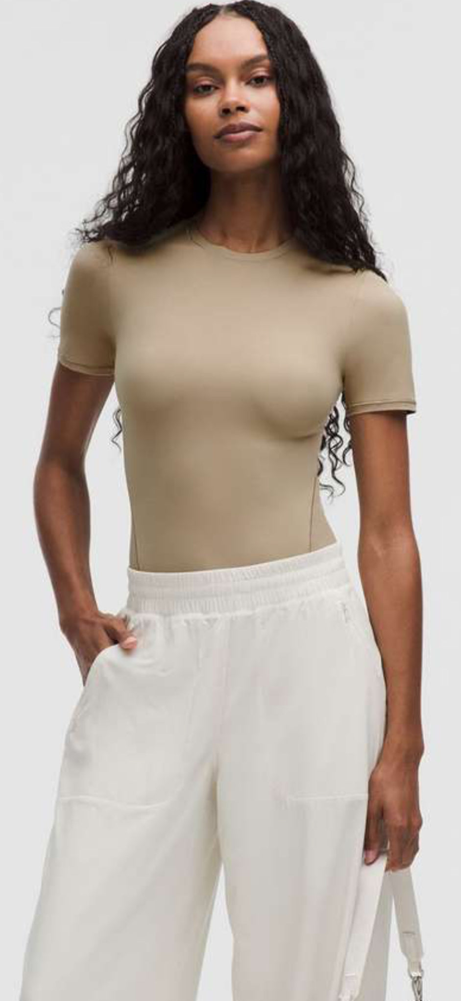 Lululemon Wundermost Crewneck Short Sleeve Bodysuit (S)