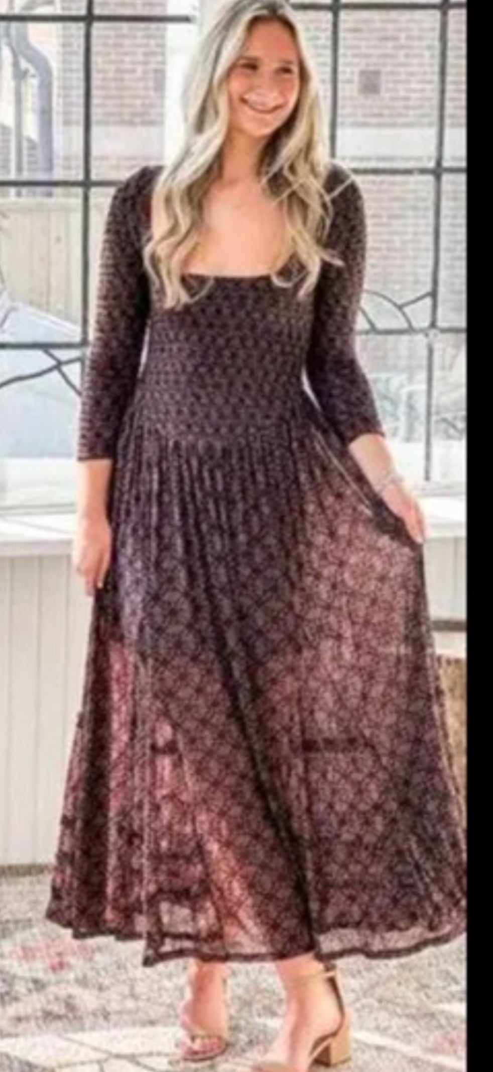 Free People Its Fate Midi Dress (M)