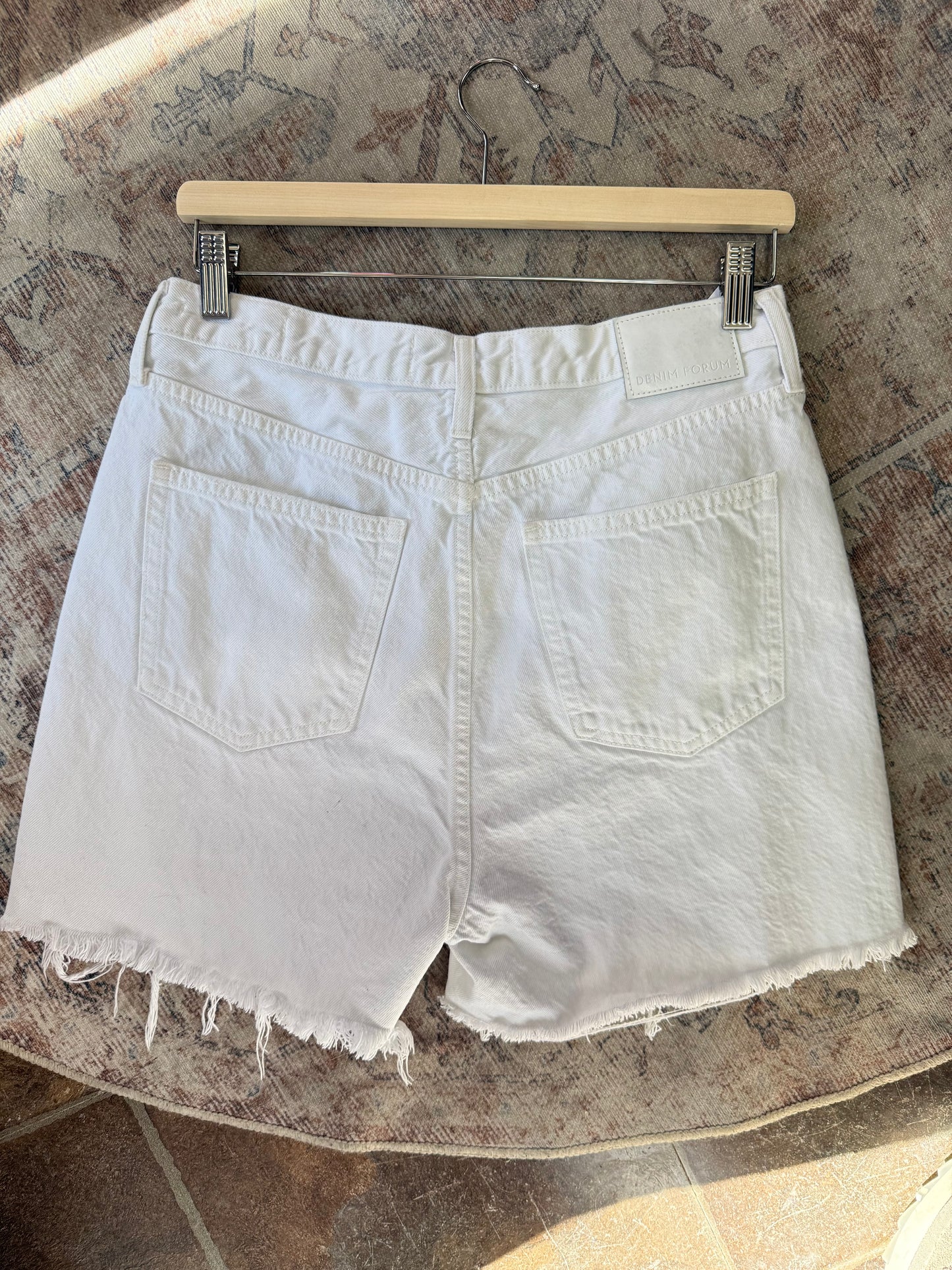 Denim Forum Yoko Mid Thigh Shorts (30)