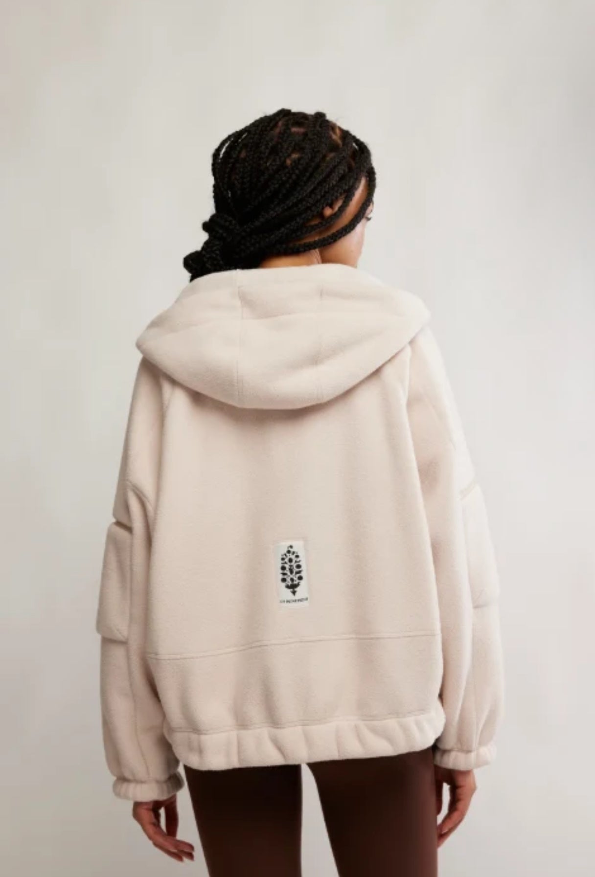 Free People Oversized Wild & Free Fleece Half Zip