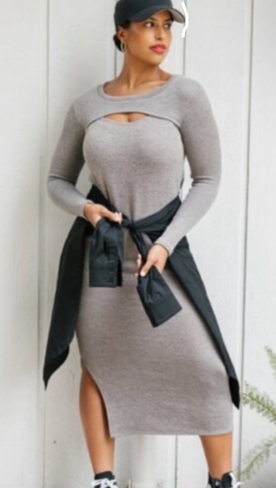 Smash & Tess Zoe Cut Out Midi Dress (2XS)