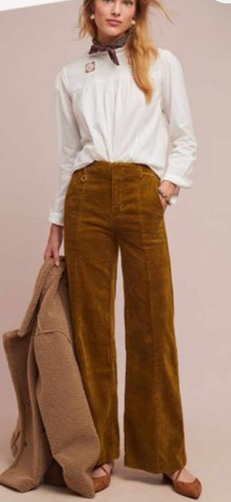 Anthropologie Ett twa Wide Wale Cord Pant 32” (27)