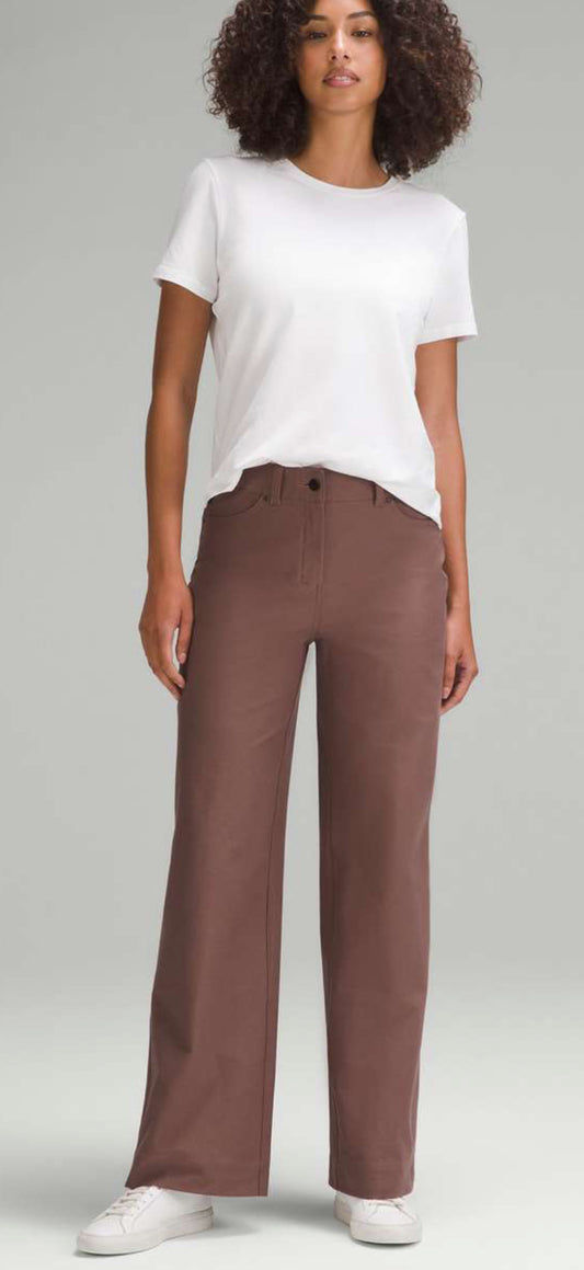 Lululemon City Sleek 5 Pocket Wide Leg HR Pant 31” (32)