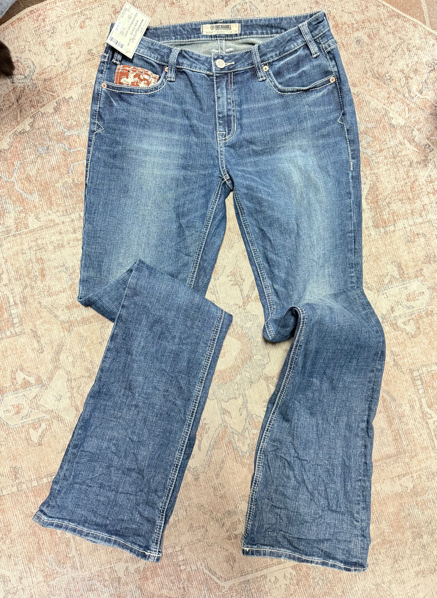 Rock & Roll Denim Bootcut MR Jeans (29x38)