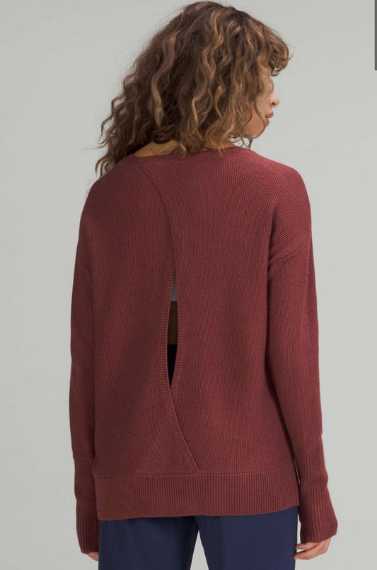 Lululemon Cashlu Crossover Back Sweater (L/XL)