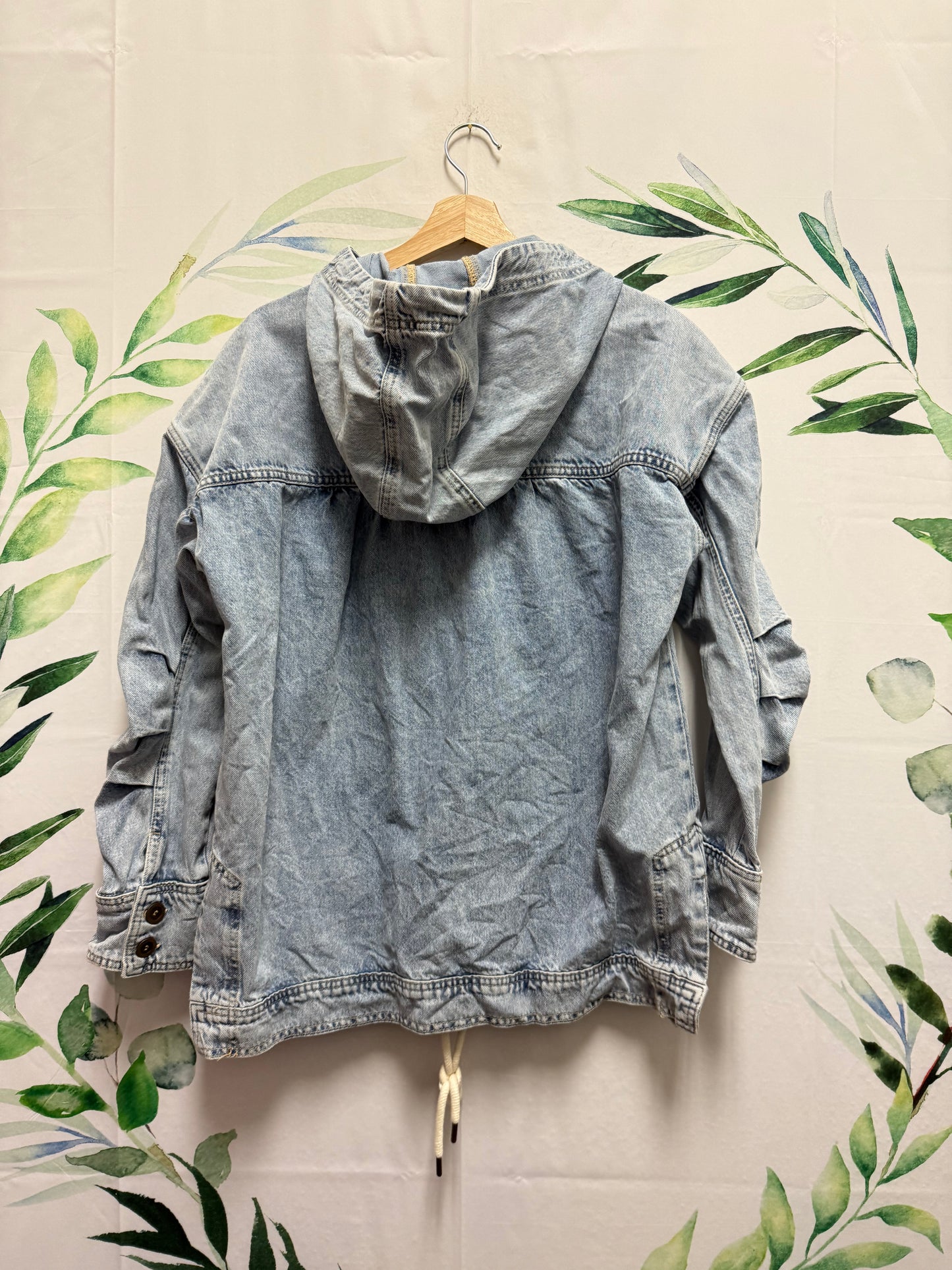 Anthropologie Pilcro Denim Popover Oversized Hoodie (XXS/XS)