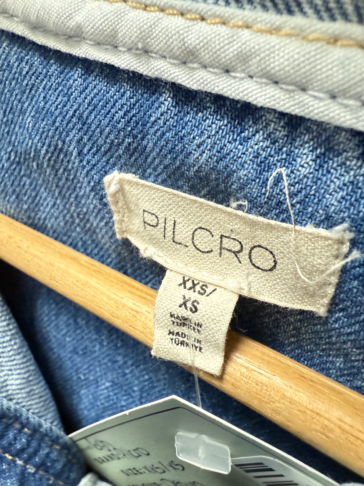 Anthropologie Pilcro Denim Popover Oversized Hoodie (XXS/XS)