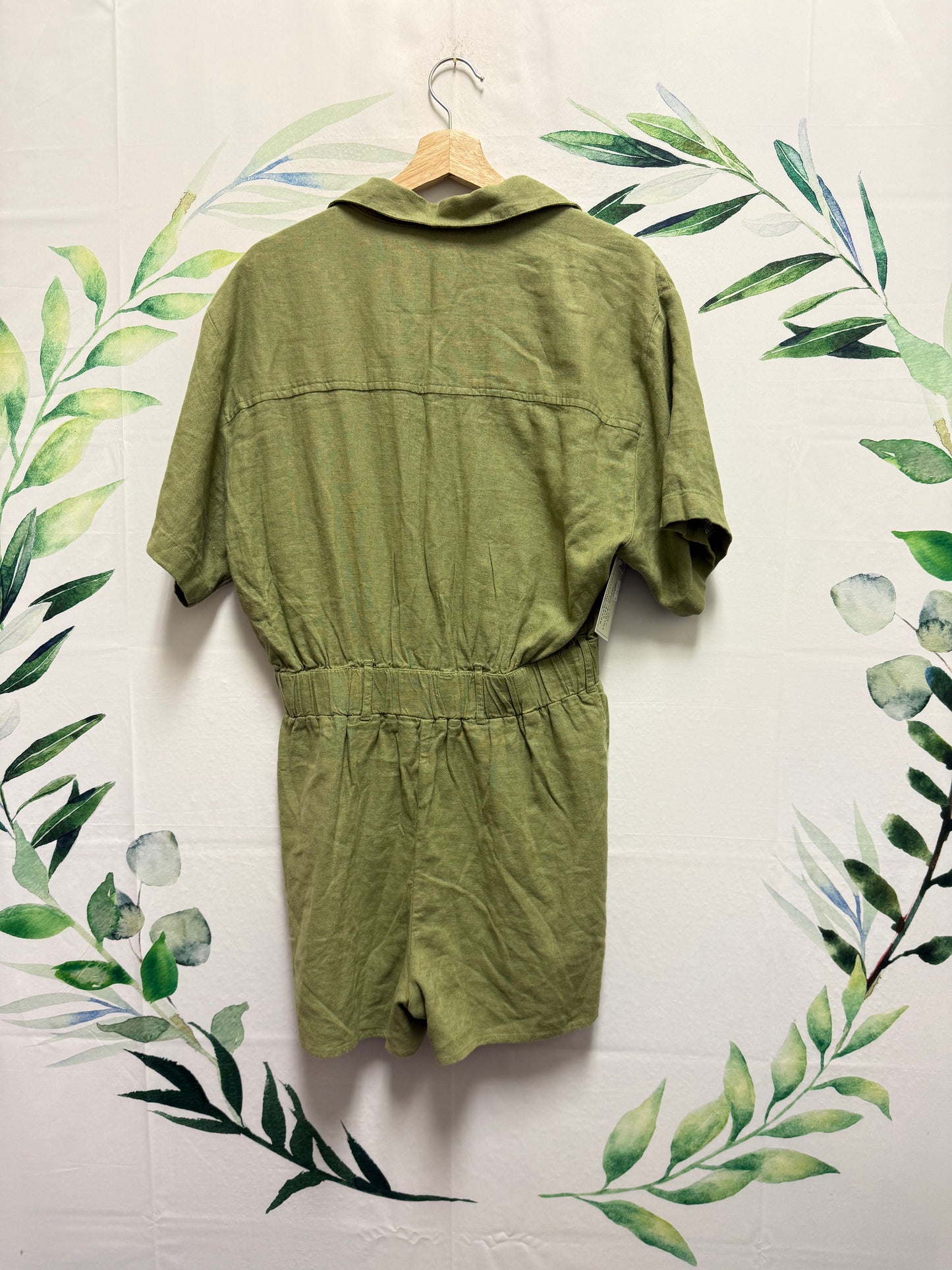 Abercrombie Linen Loose Fit Romper (M)