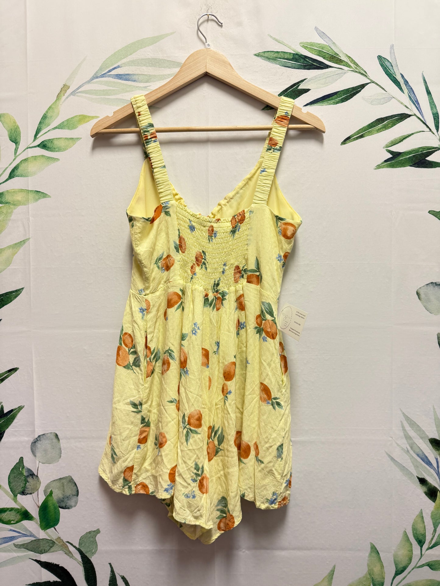 Sadie & Sage Tie Mini Romper (S)
